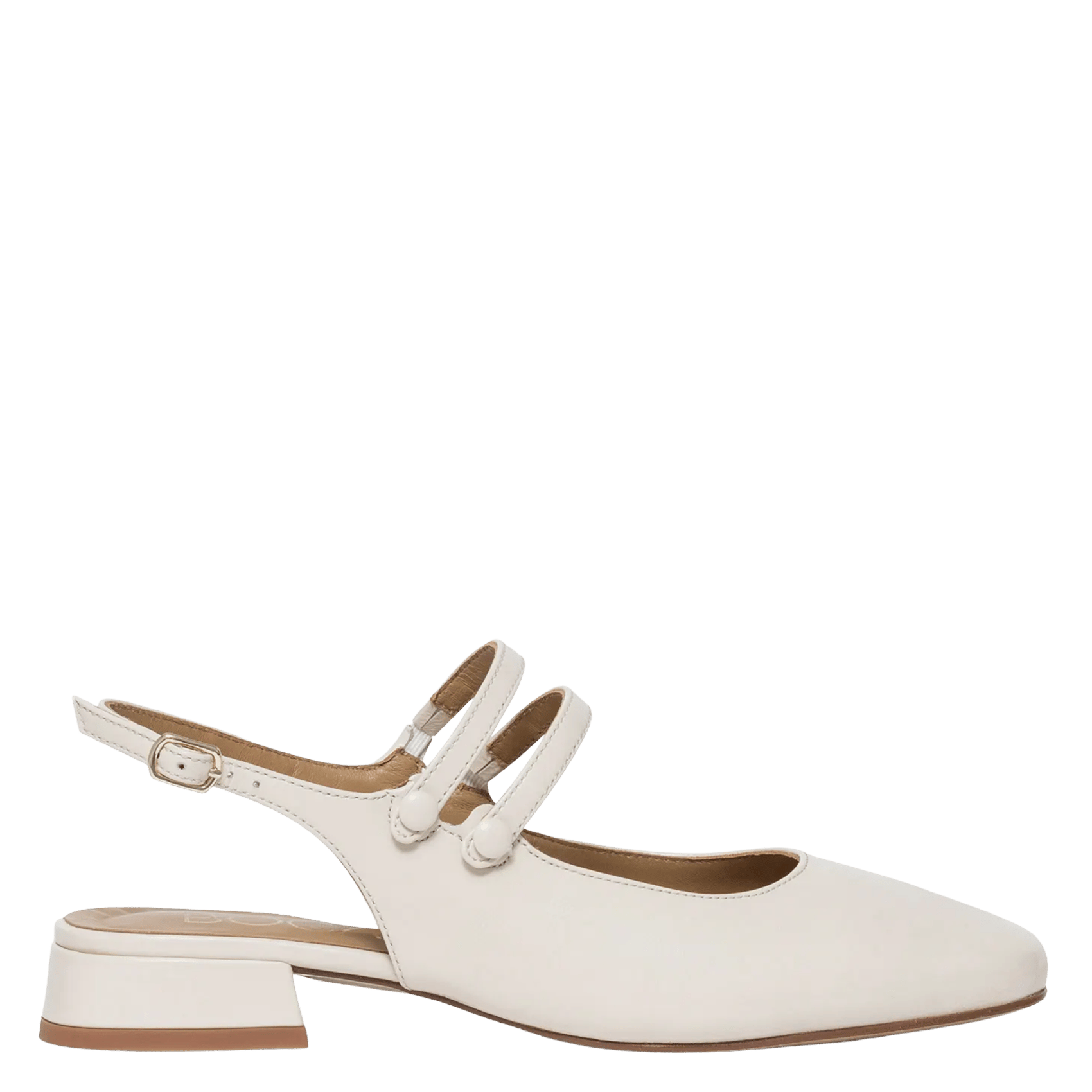 Ballerines en cuir BOCAGE Blanc