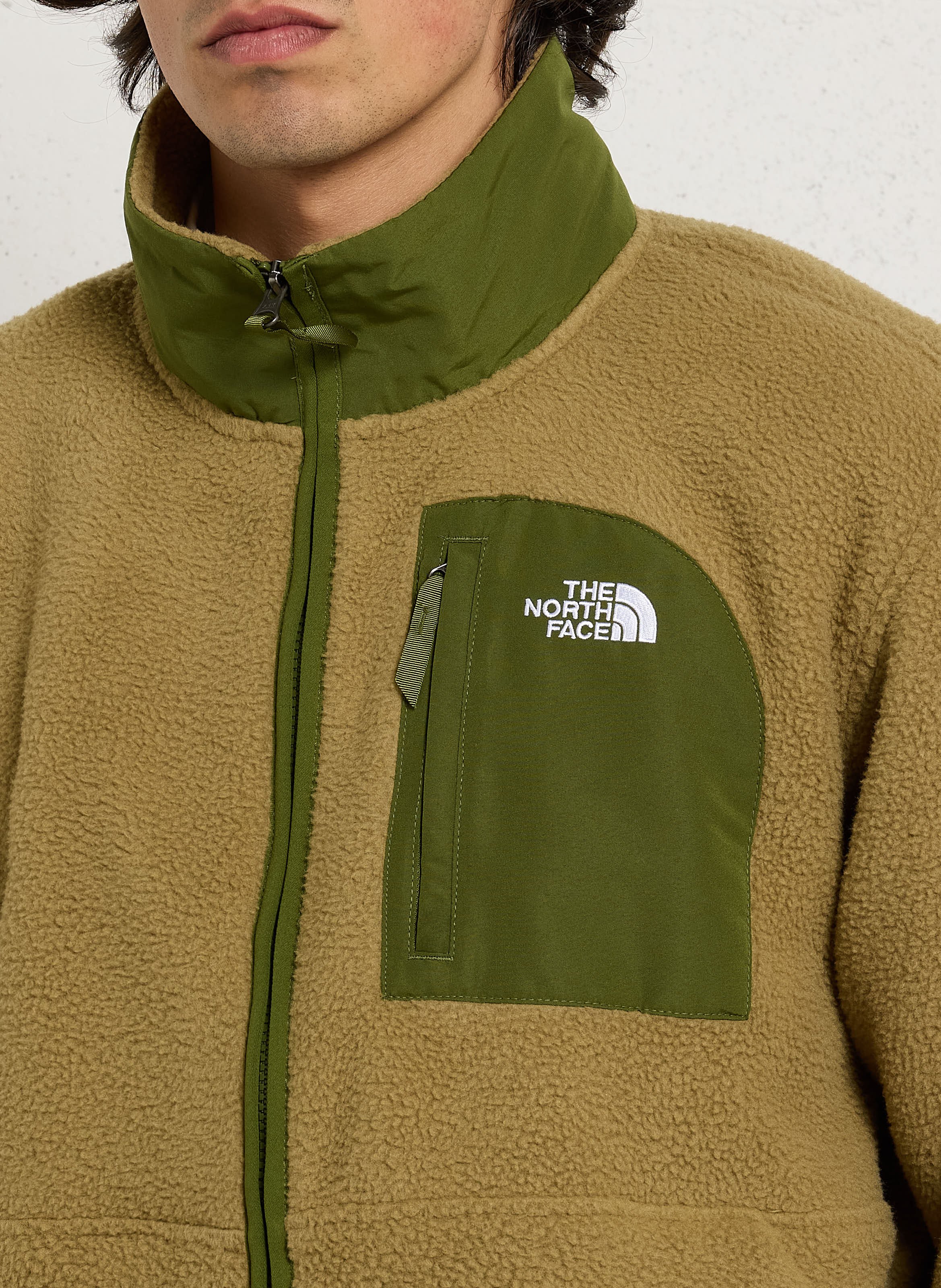 Polaire oversize col montant  THE NORTH FACE Marron