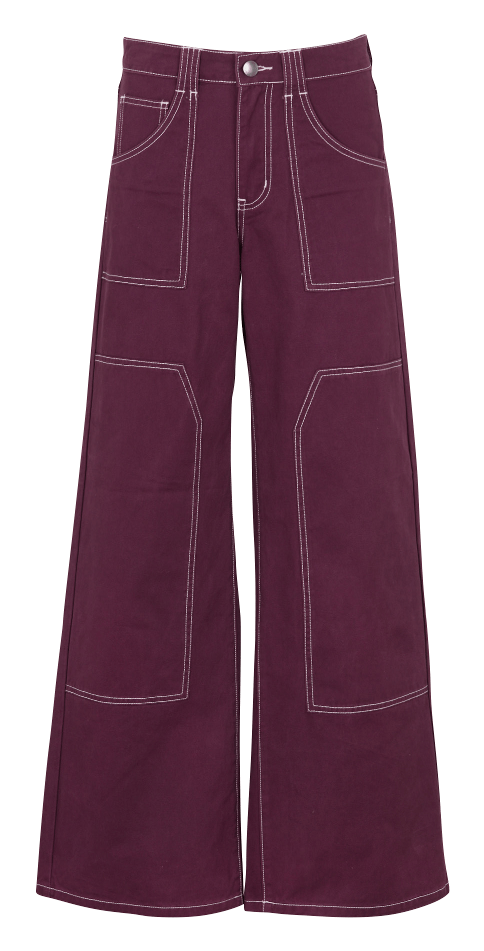 Jean large en coton | Prune SUNCOO Femme