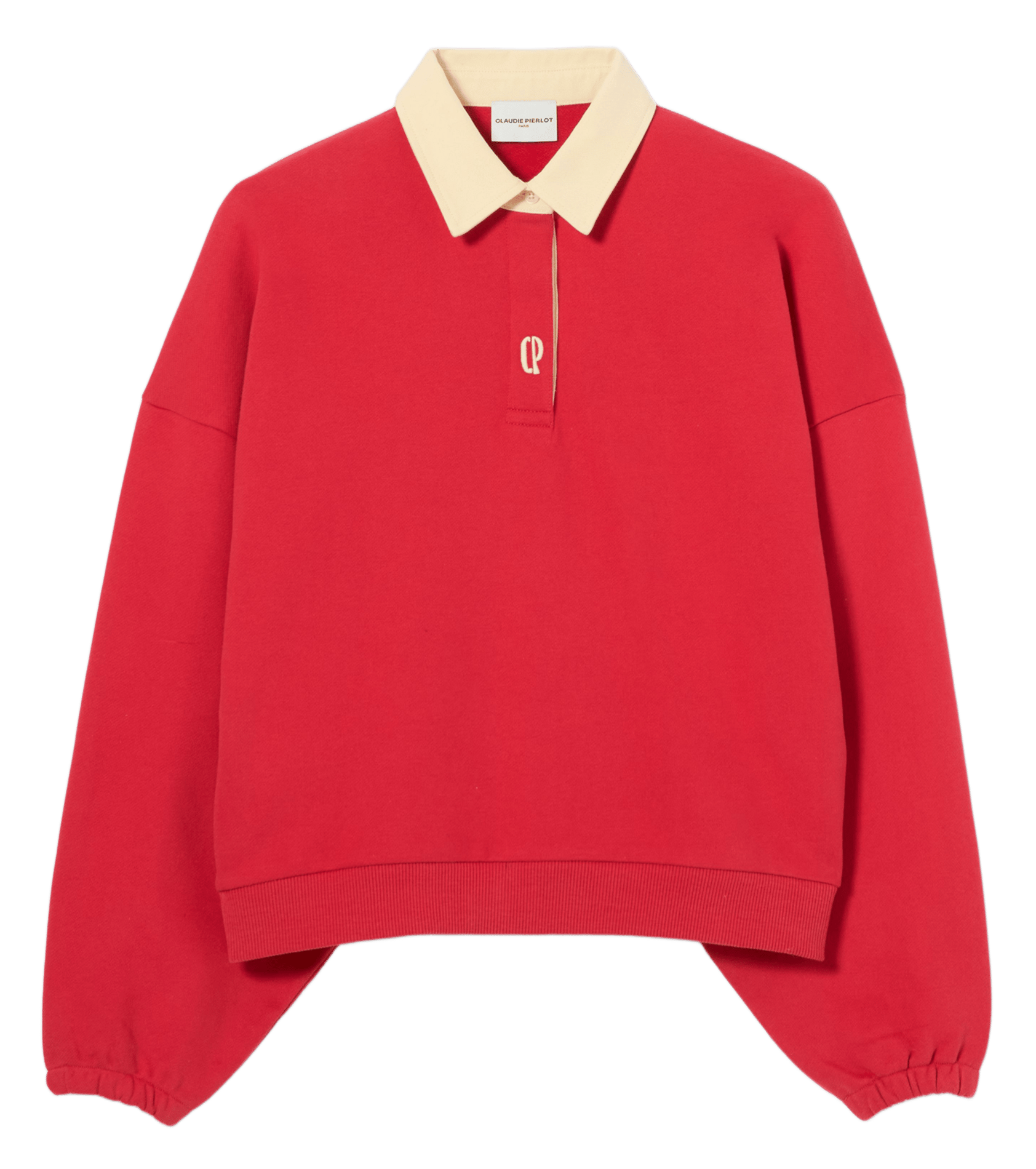 Sweat oversize en coton CLAUDIE PIERLOT Rouge