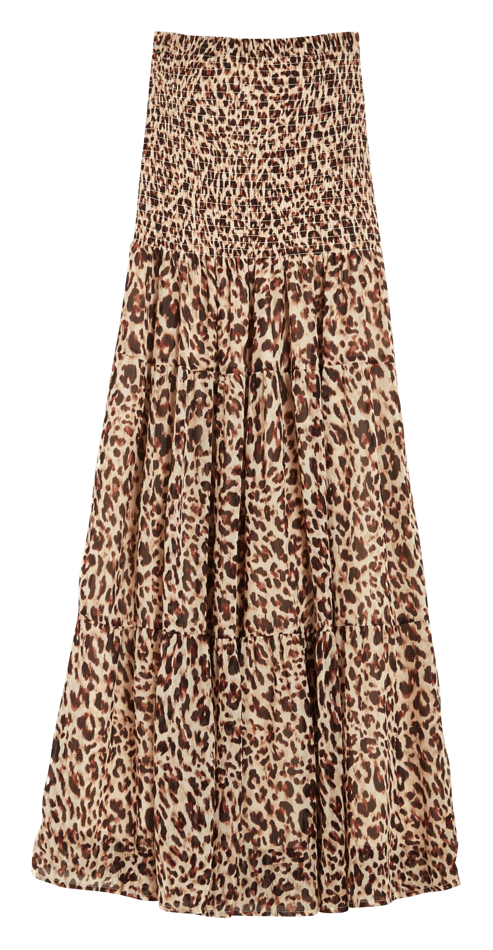 Long flared printed skirt GRACE ET MILA Brown