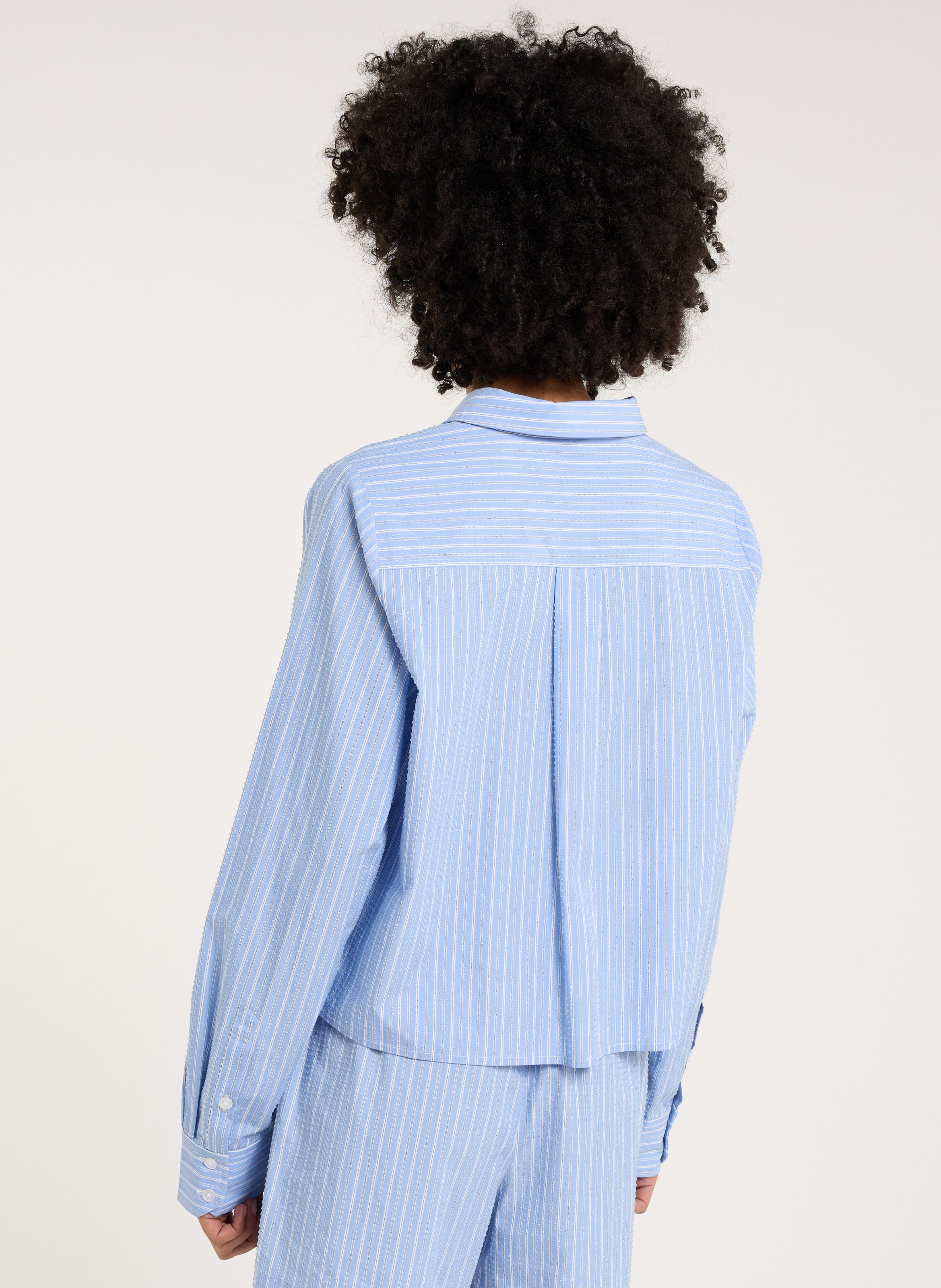 Baumwoll-Bluse SAISON 1865 Blau