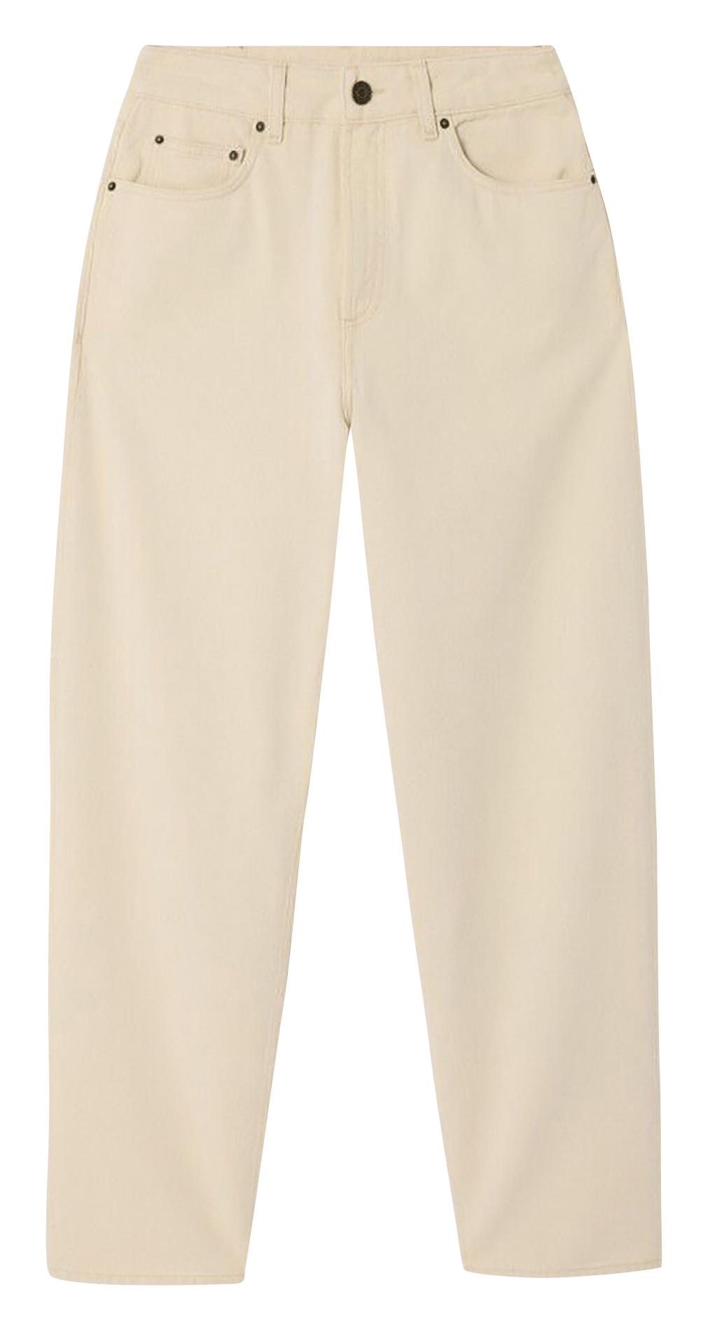Jean balloon en coton AMERICAN VINTAGE Beige
