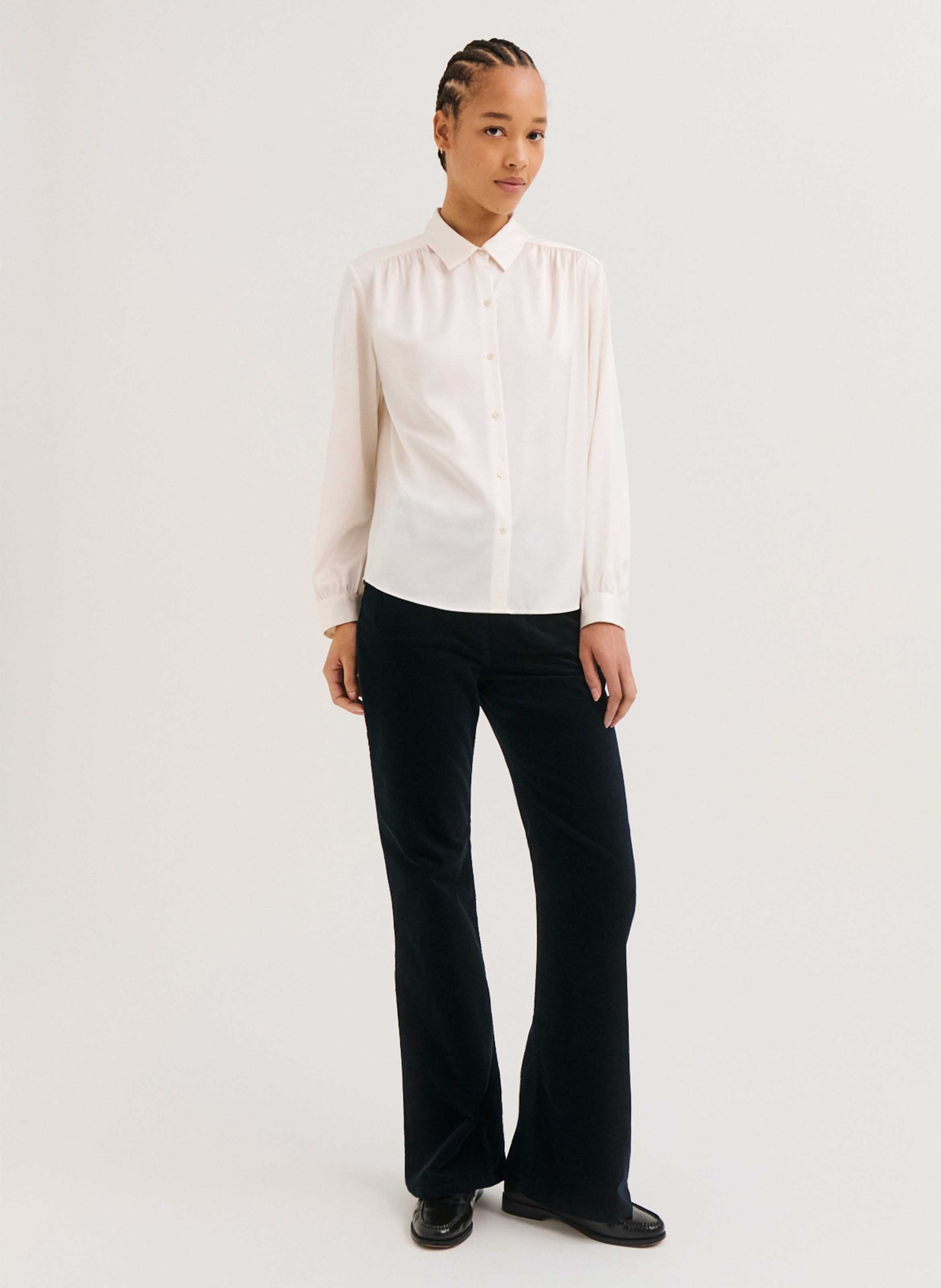 Satin shirt PABLO Beige