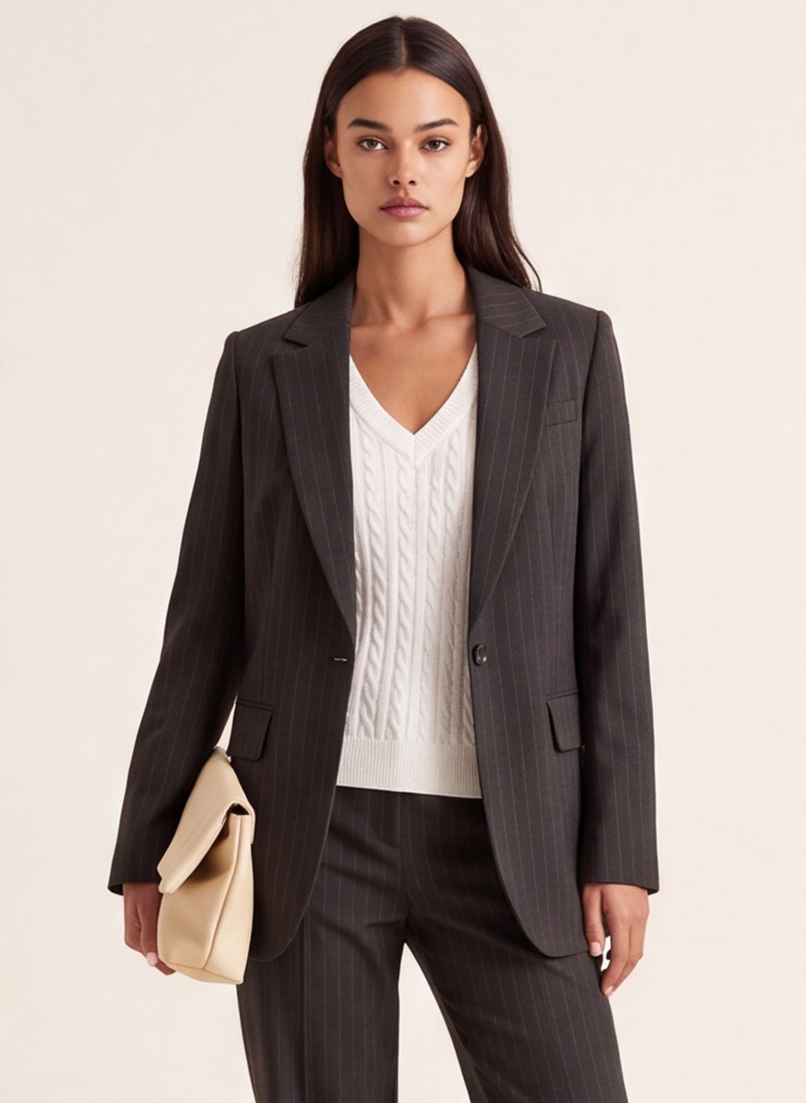 Getailleerde blazer met strepen KOOKAI