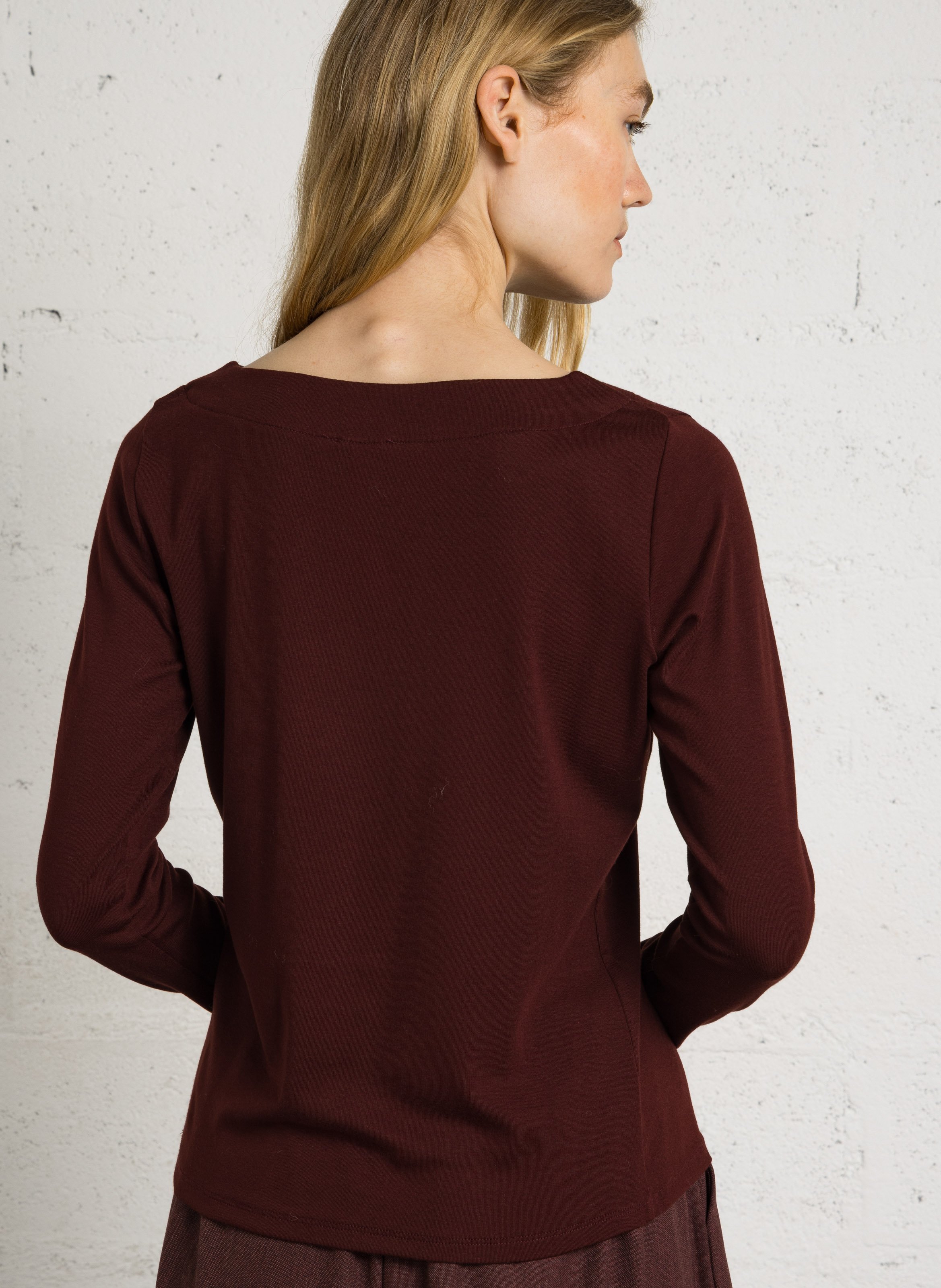 Tee-shirt droit col rond MAISON 123 Rouge