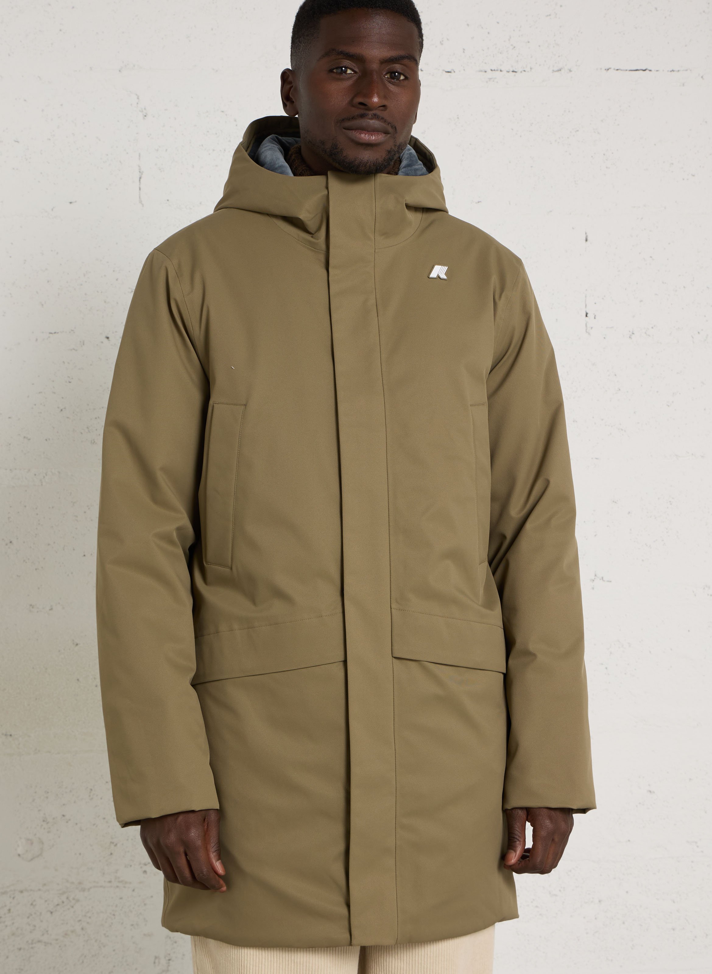 Long high-neck jacket K-WAY