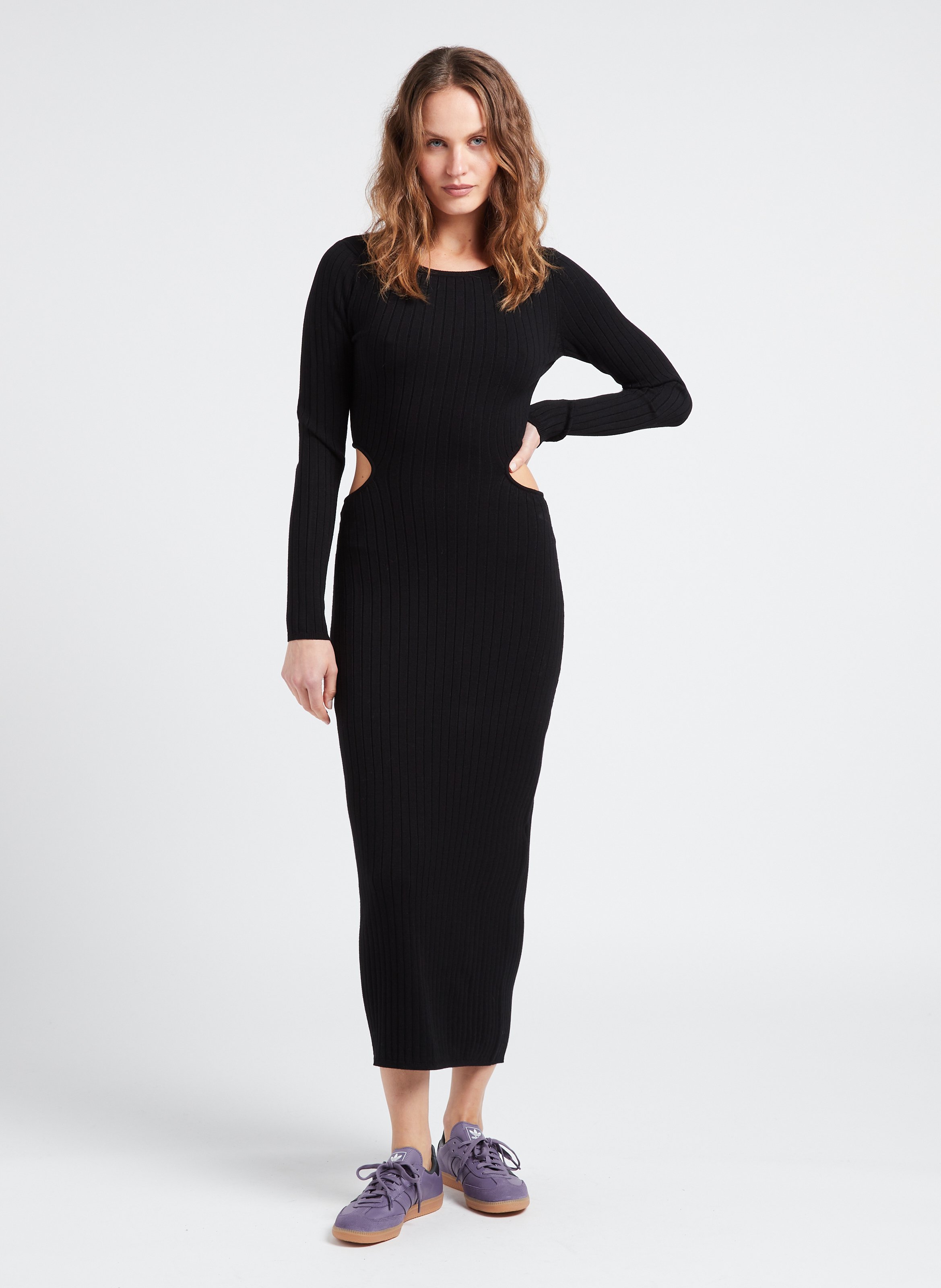 Robe best sale longue ajustée