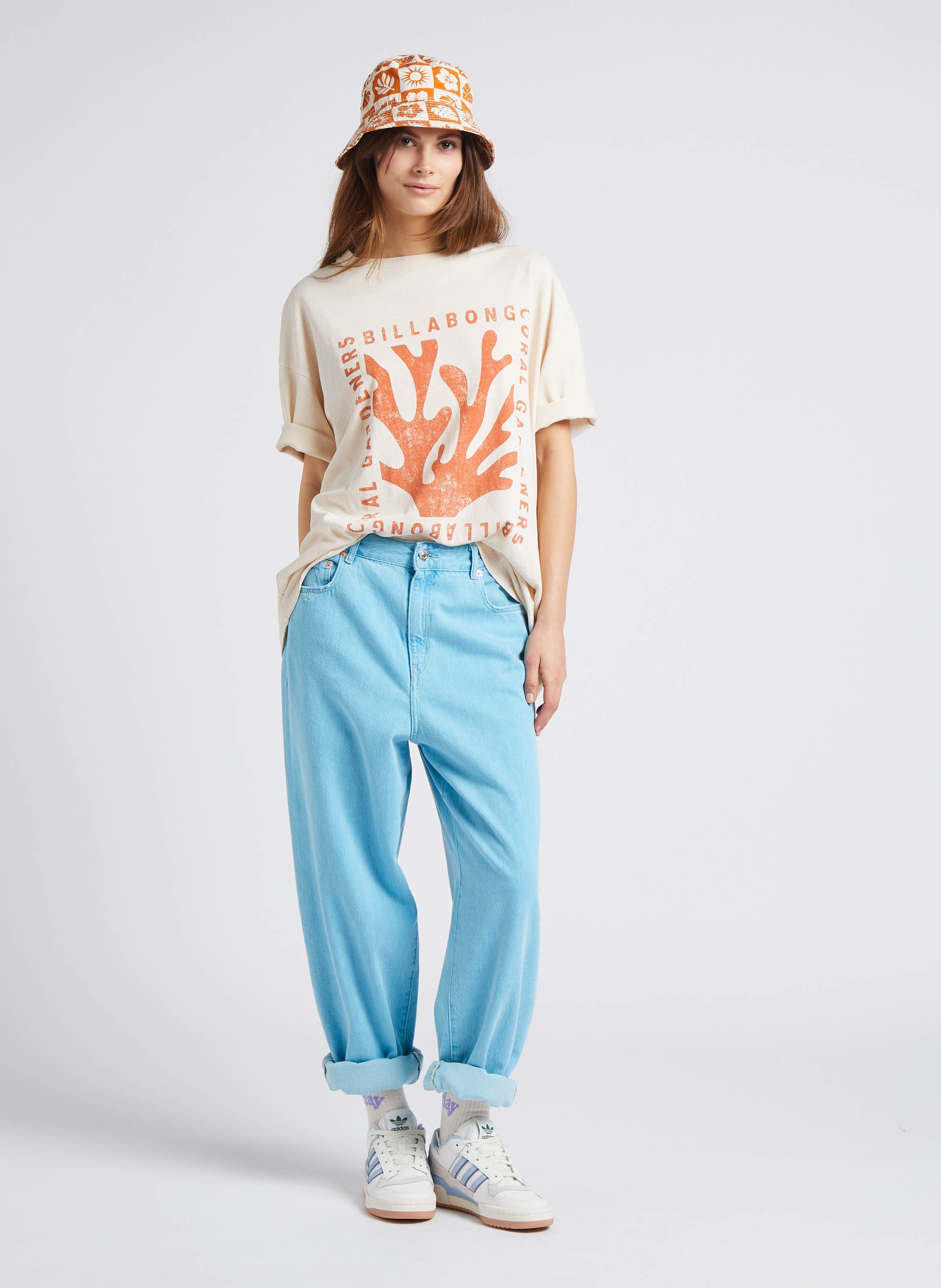 High-rise wide-leg cotton jeans BELLEROSE Blue
