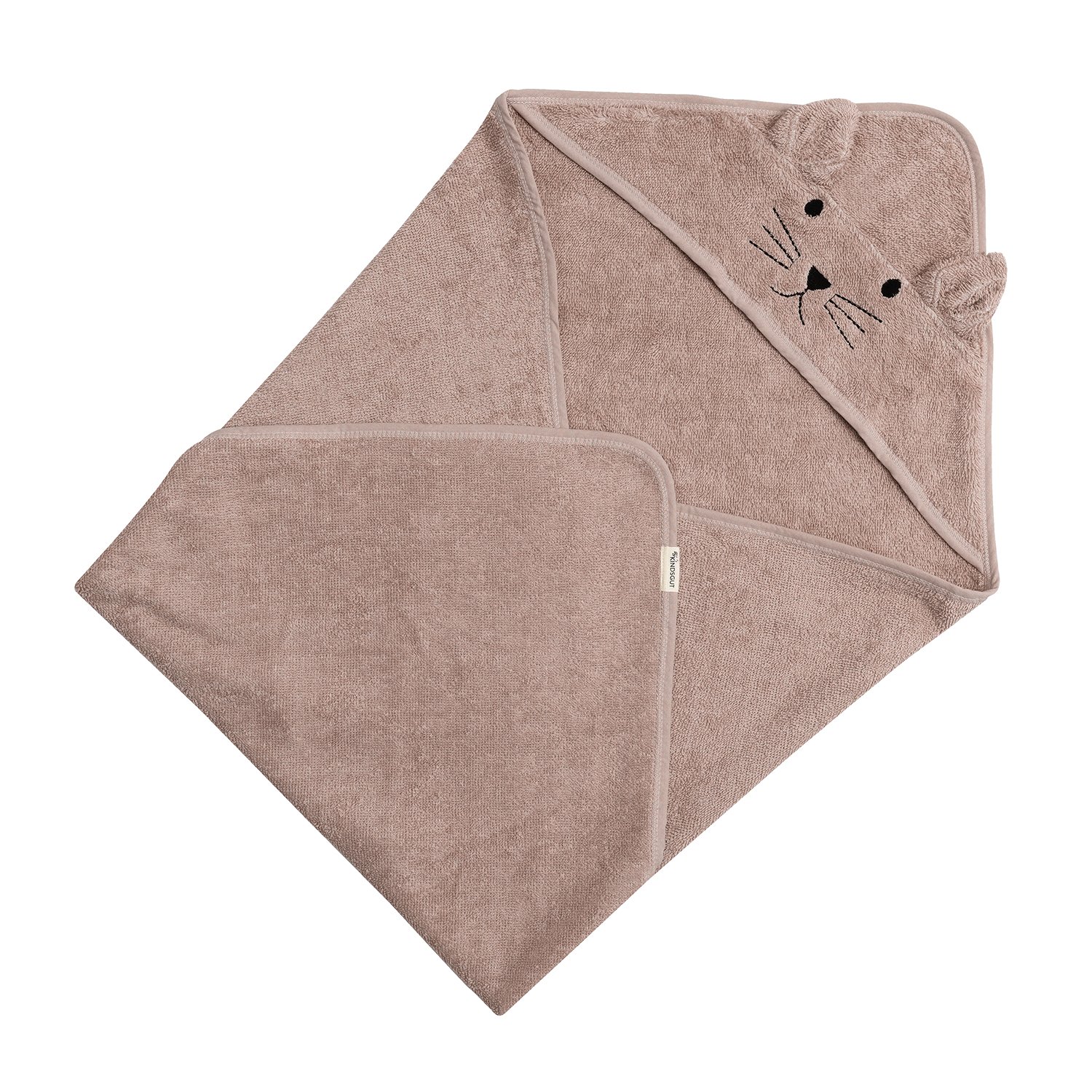 Rabbit hooded towel KINDSGUT Red