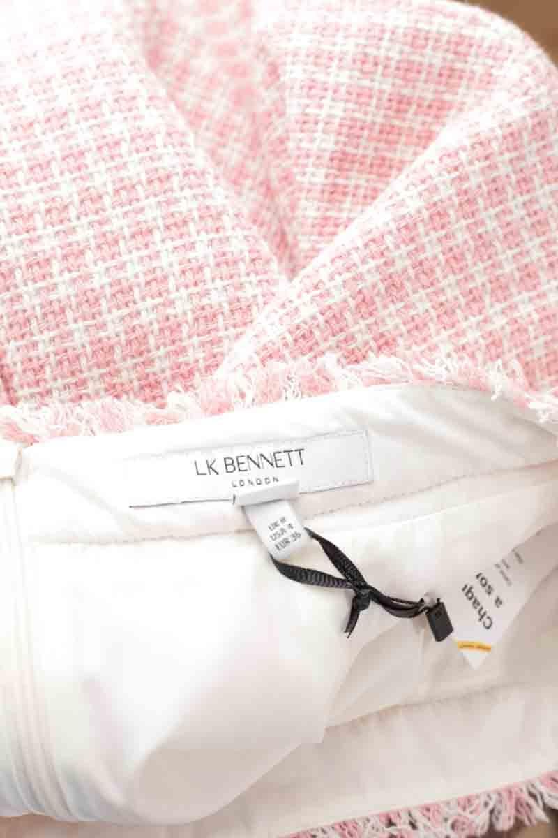 Cotton skirt LK BENNETT - Seconde Main Pink