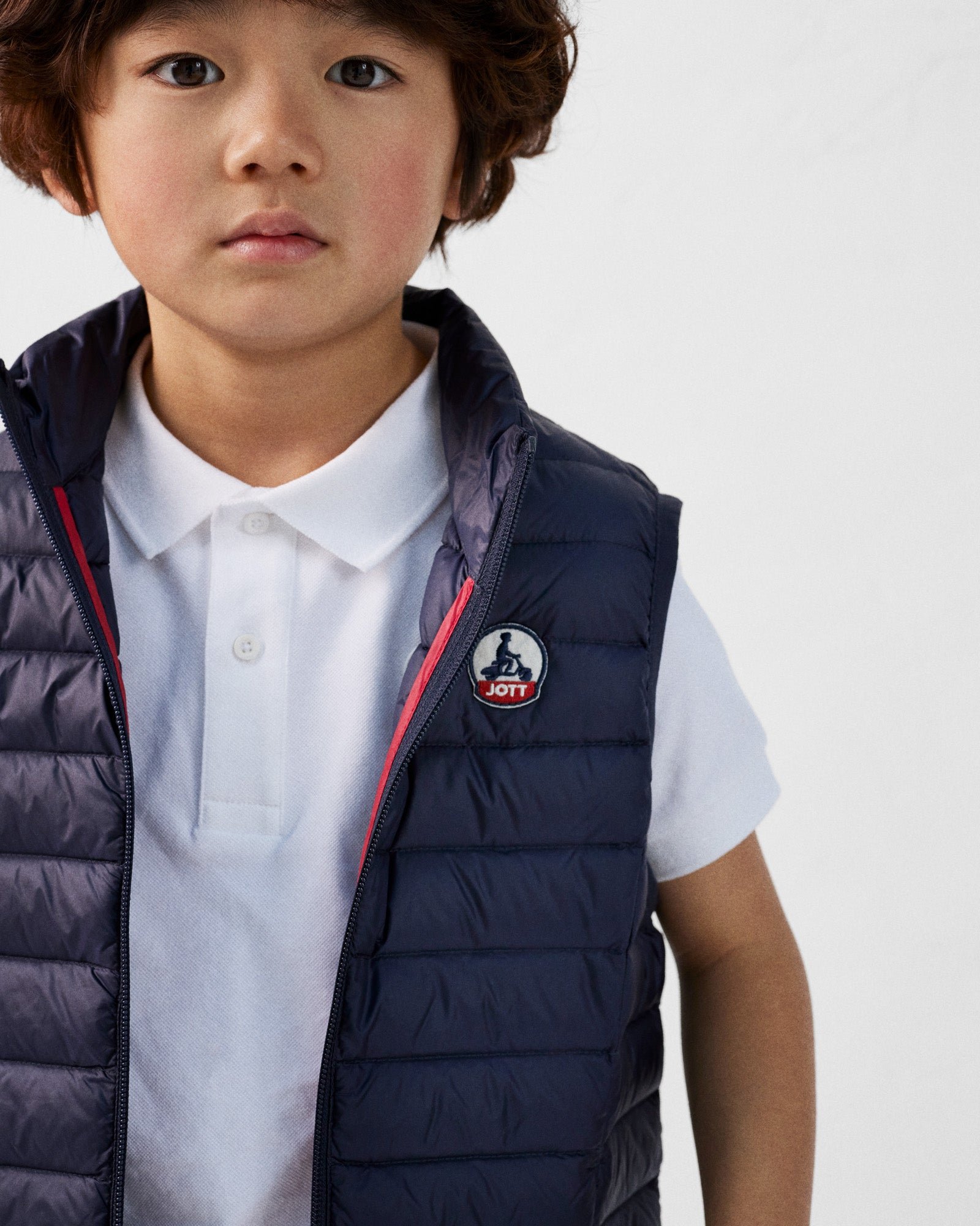 Zoe children's sleeveless puffer jacket JOTT Blue