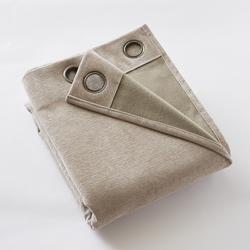 Blackout and Thermal Curtains L'EFFET PAPILLON Beige