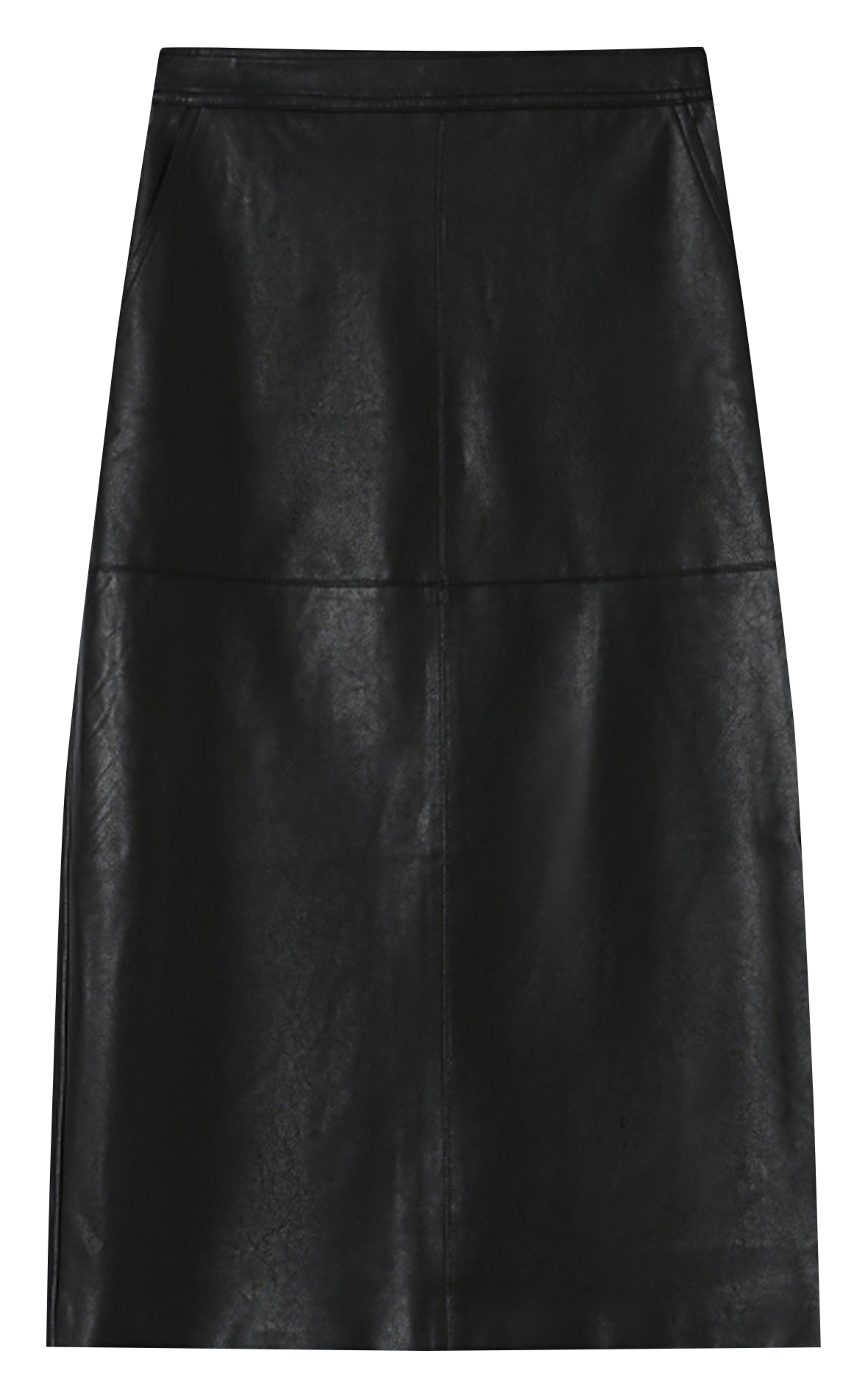 jupe midi aspect cuir GRACE ET MILA Noir