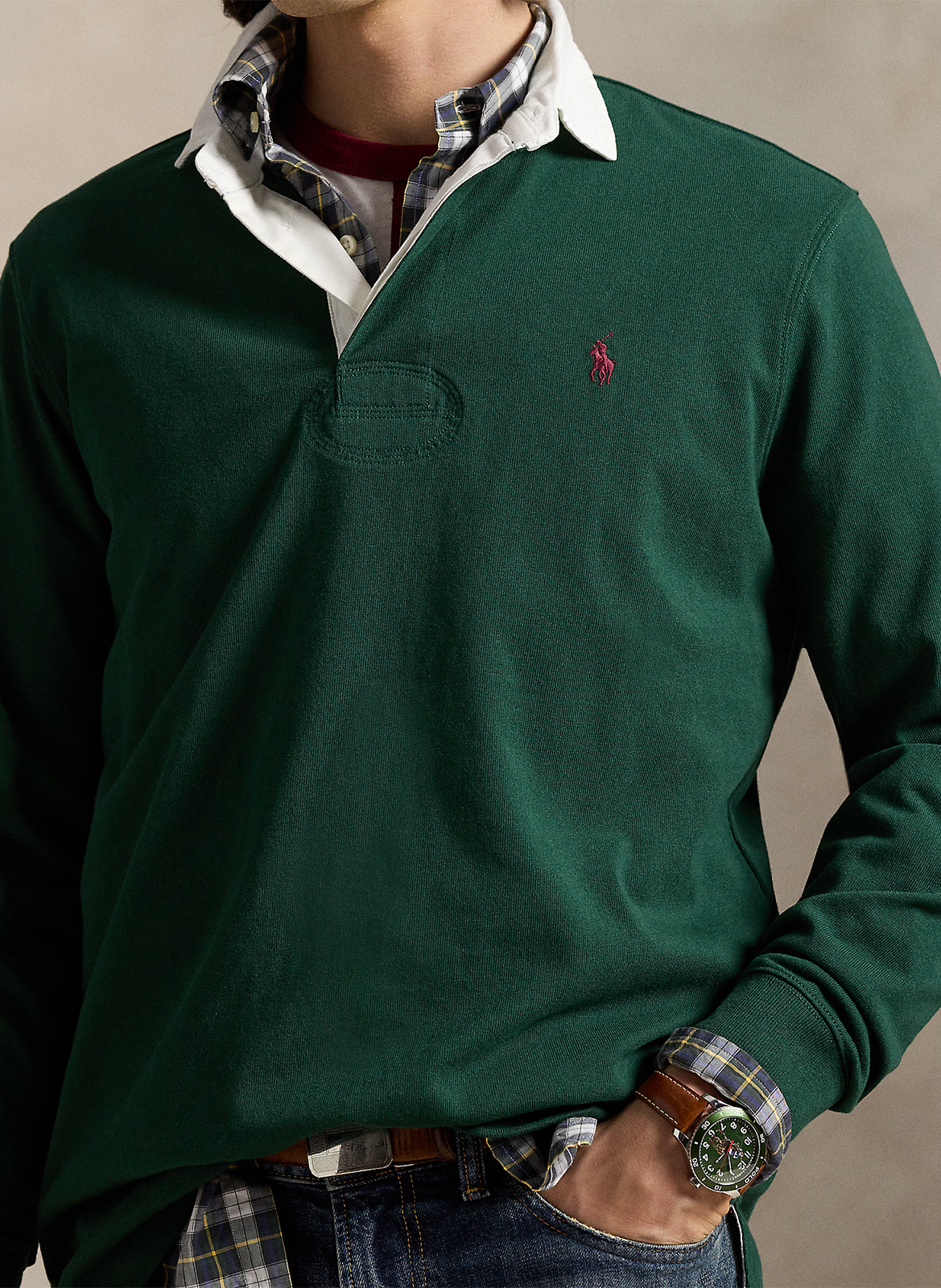 Polo regular-fit en coton POLO RALPH LAUREN Vert