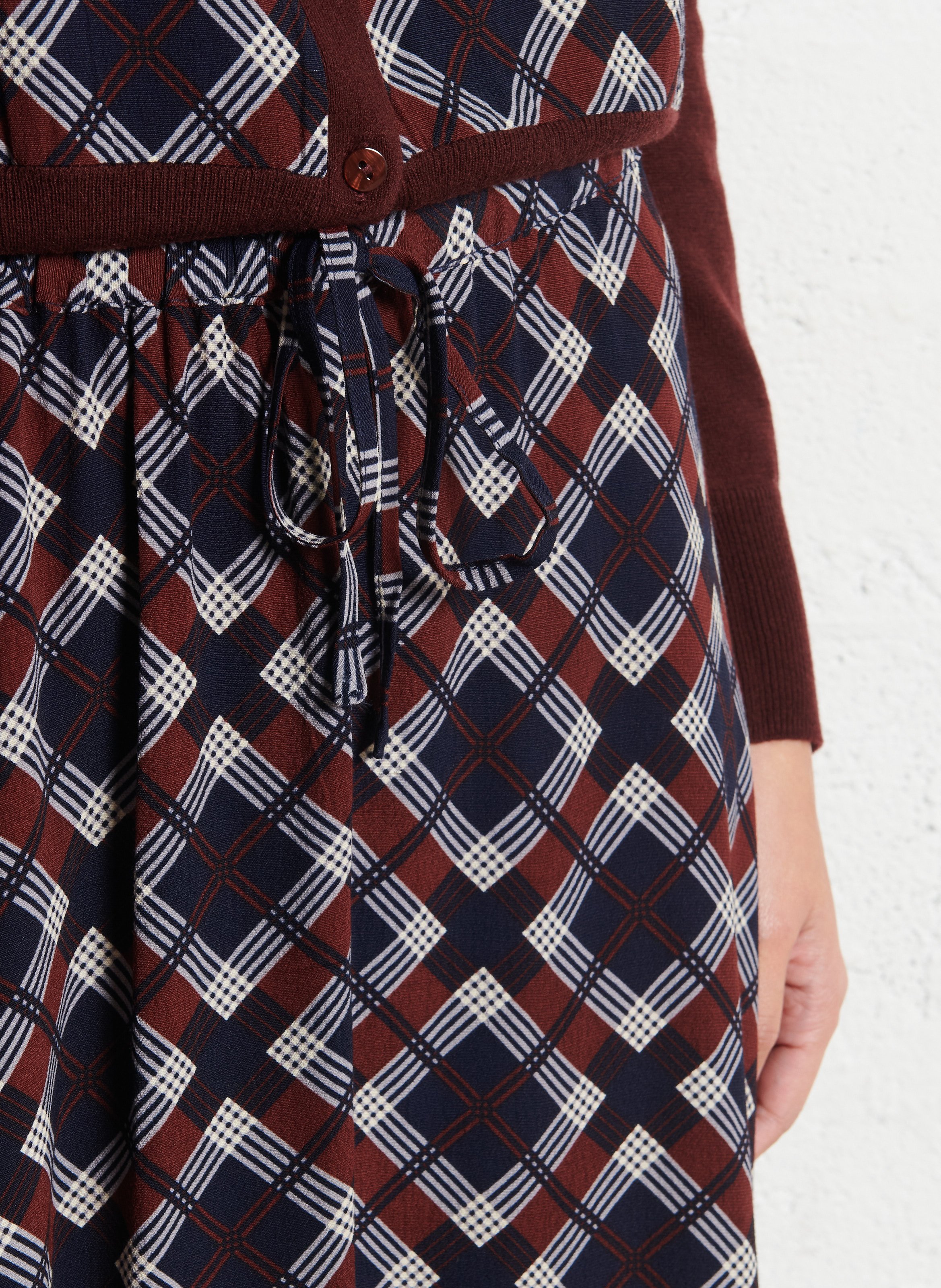 Jupe évasée fluide NICE THINGS Bleu