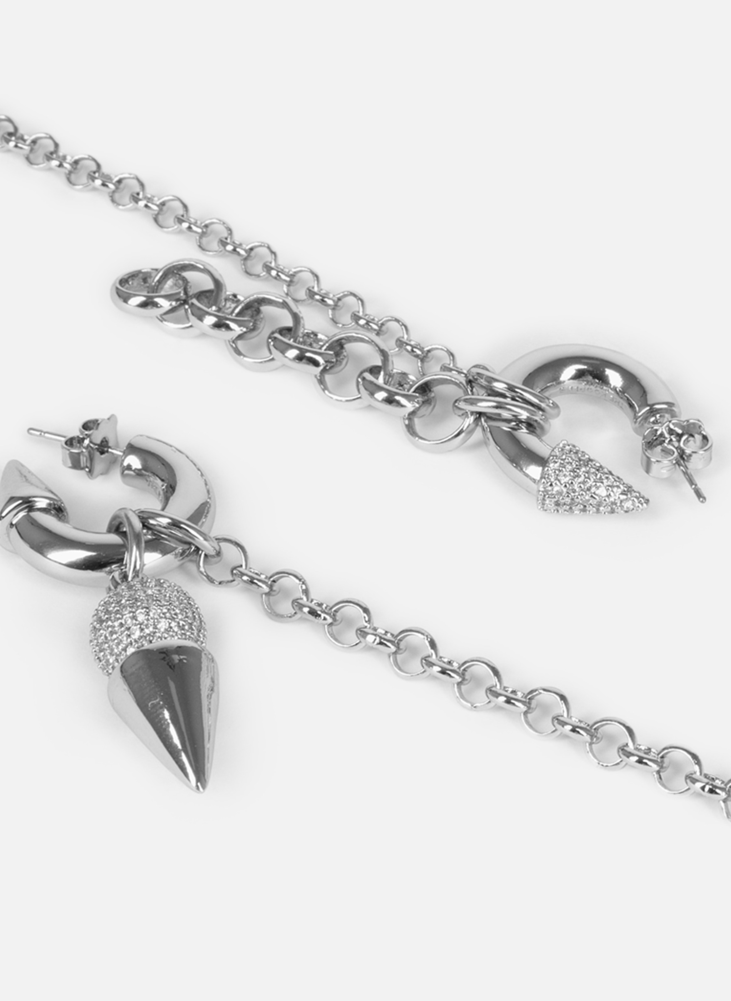 Set of 2 earrings THE KOOPLES Grey