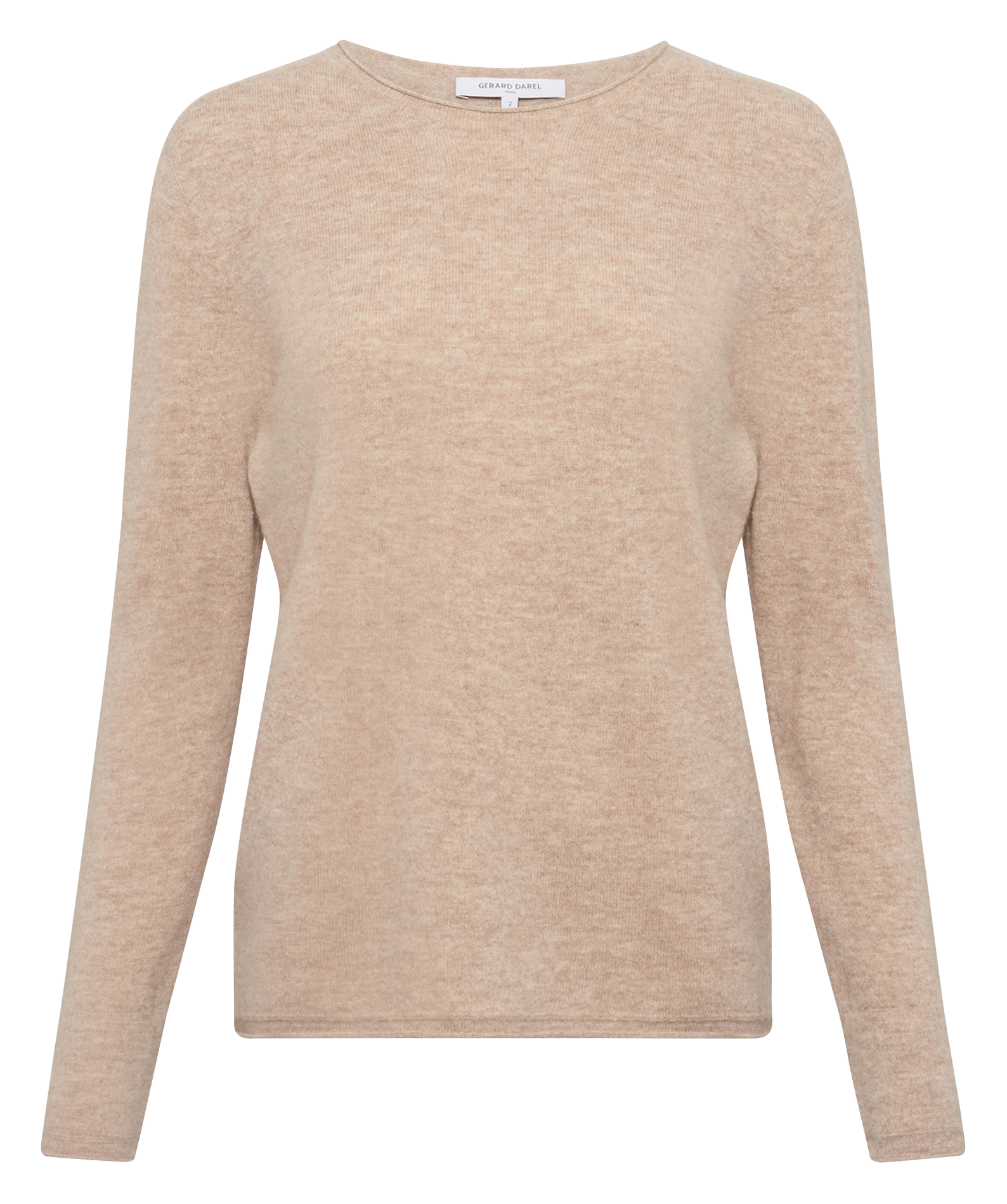 Pull col rond en laine GERARD DAREL Beige