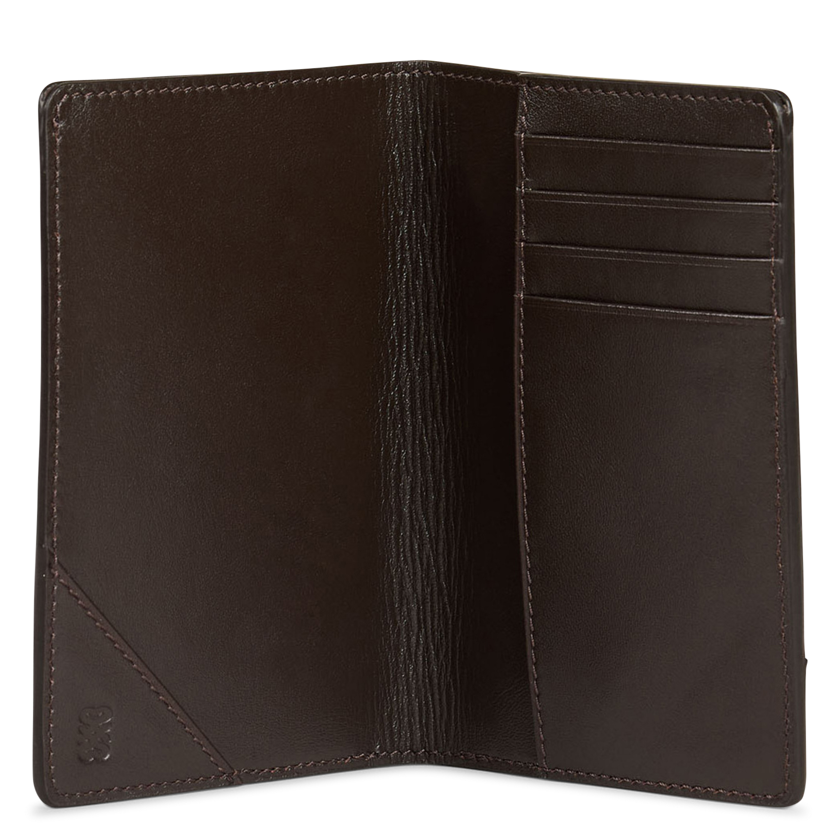 Porte-cartes en cuir SANDRO Marron