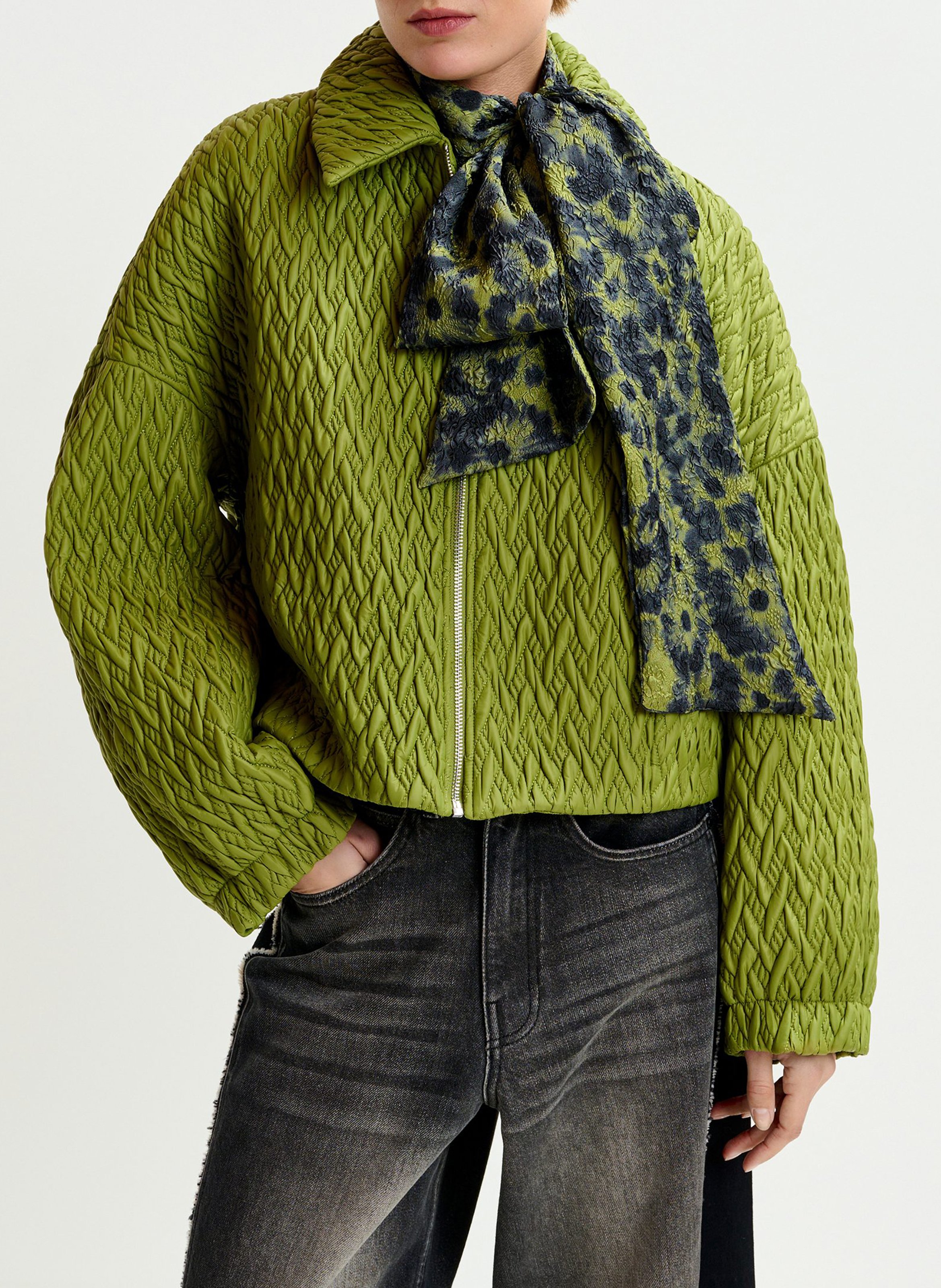 Veste col classique effet cuir ESSENTIEL ANTWERP Vert