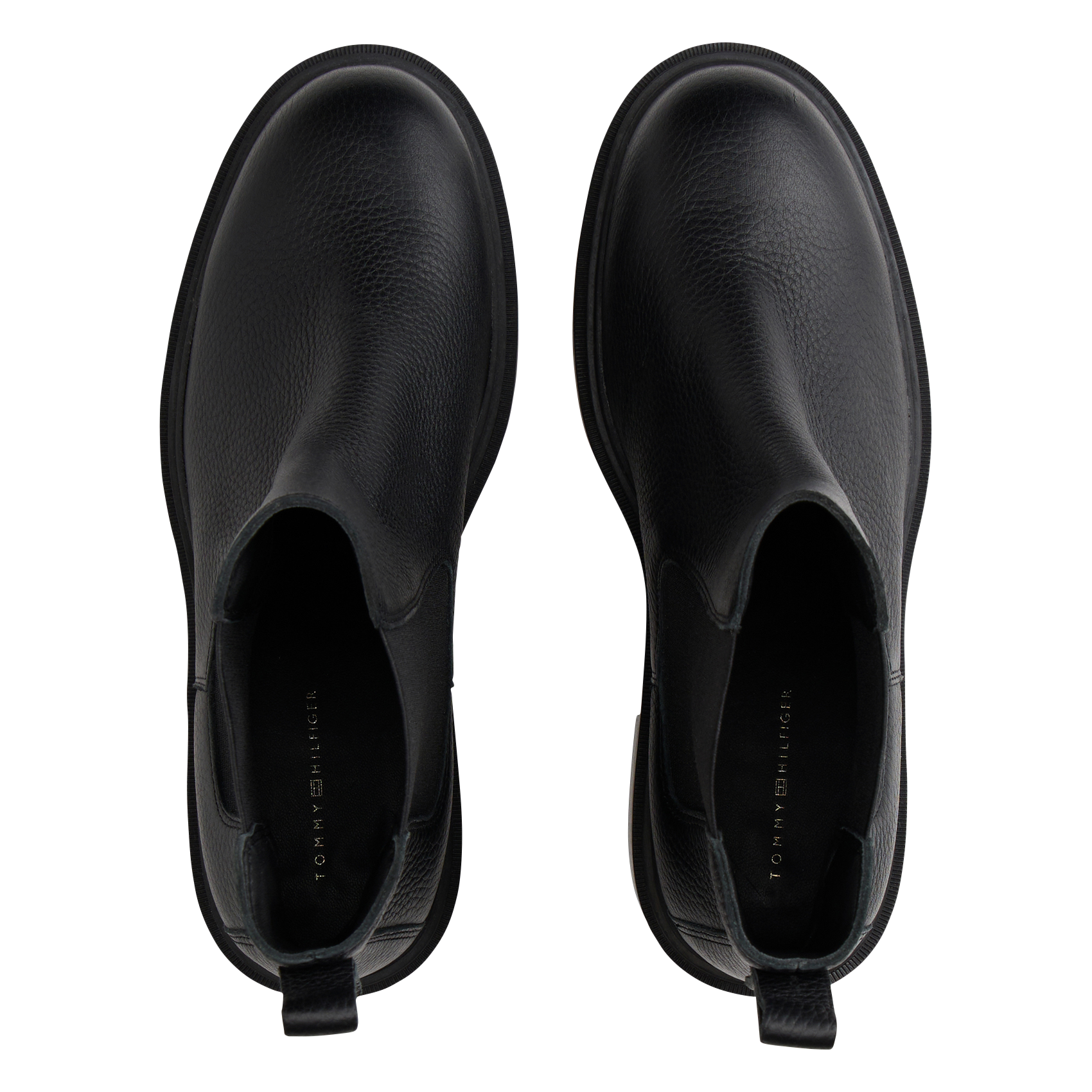 Bottines en cuir TOMMY HILFIGER Noir