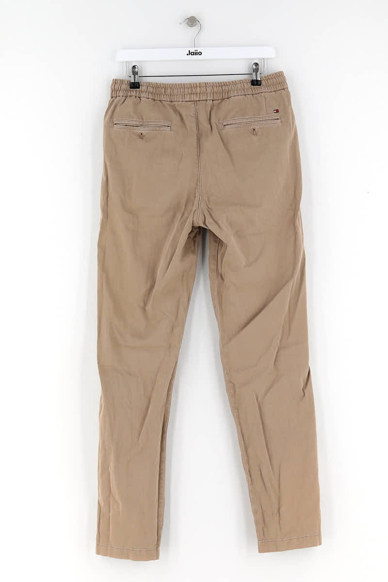 Carrot trousers TOMMY HILFIGER - SECONDE MAIN Beige
