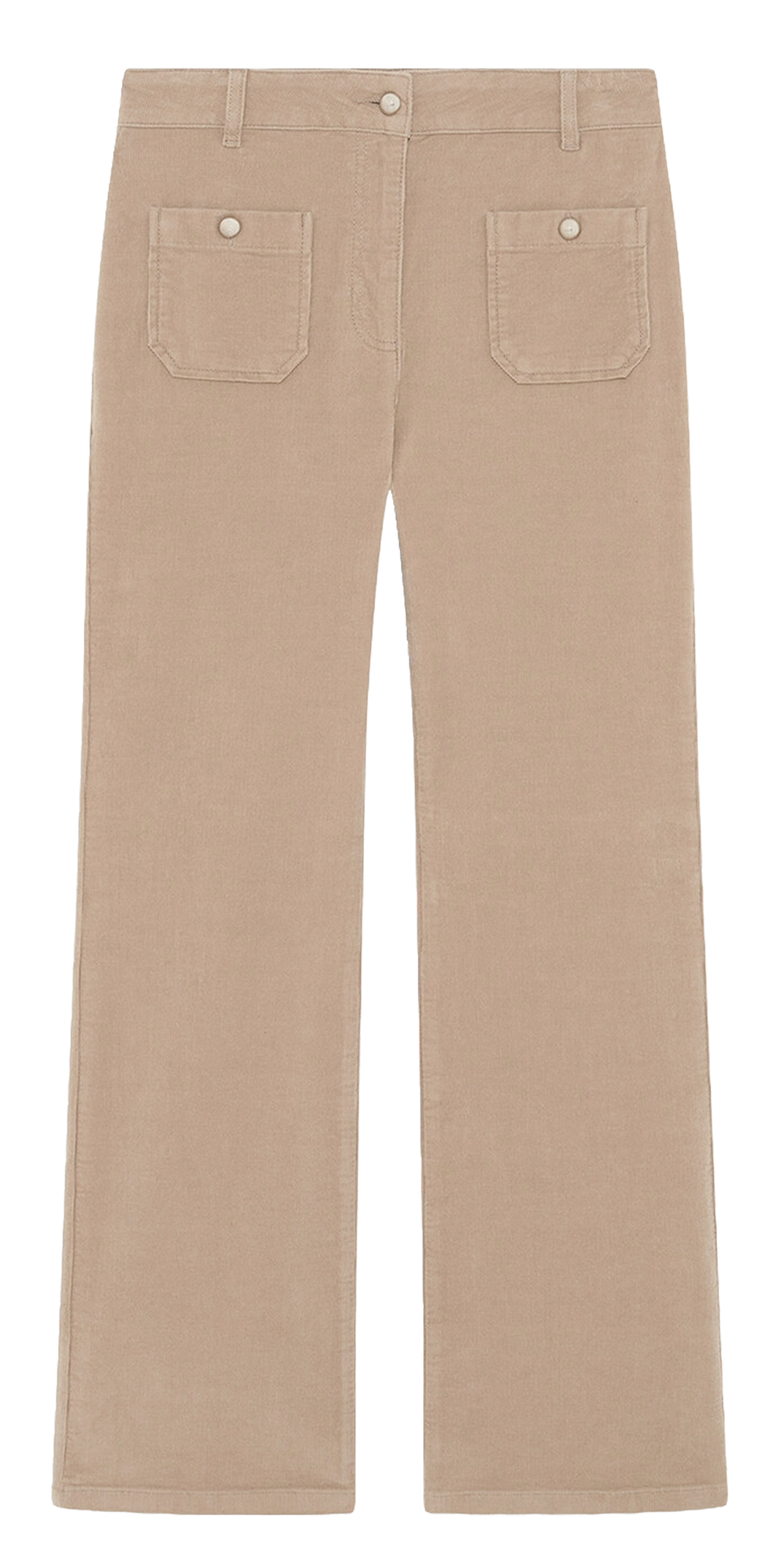 Bootcut velvet pants CAROLL Grey