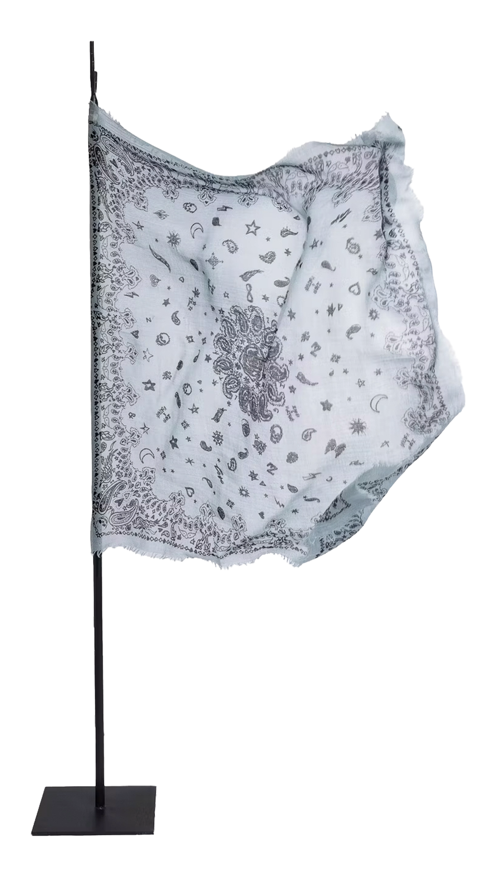 Foulard en cachemire imprimé ZADIG&VOLTAIRE Bleu