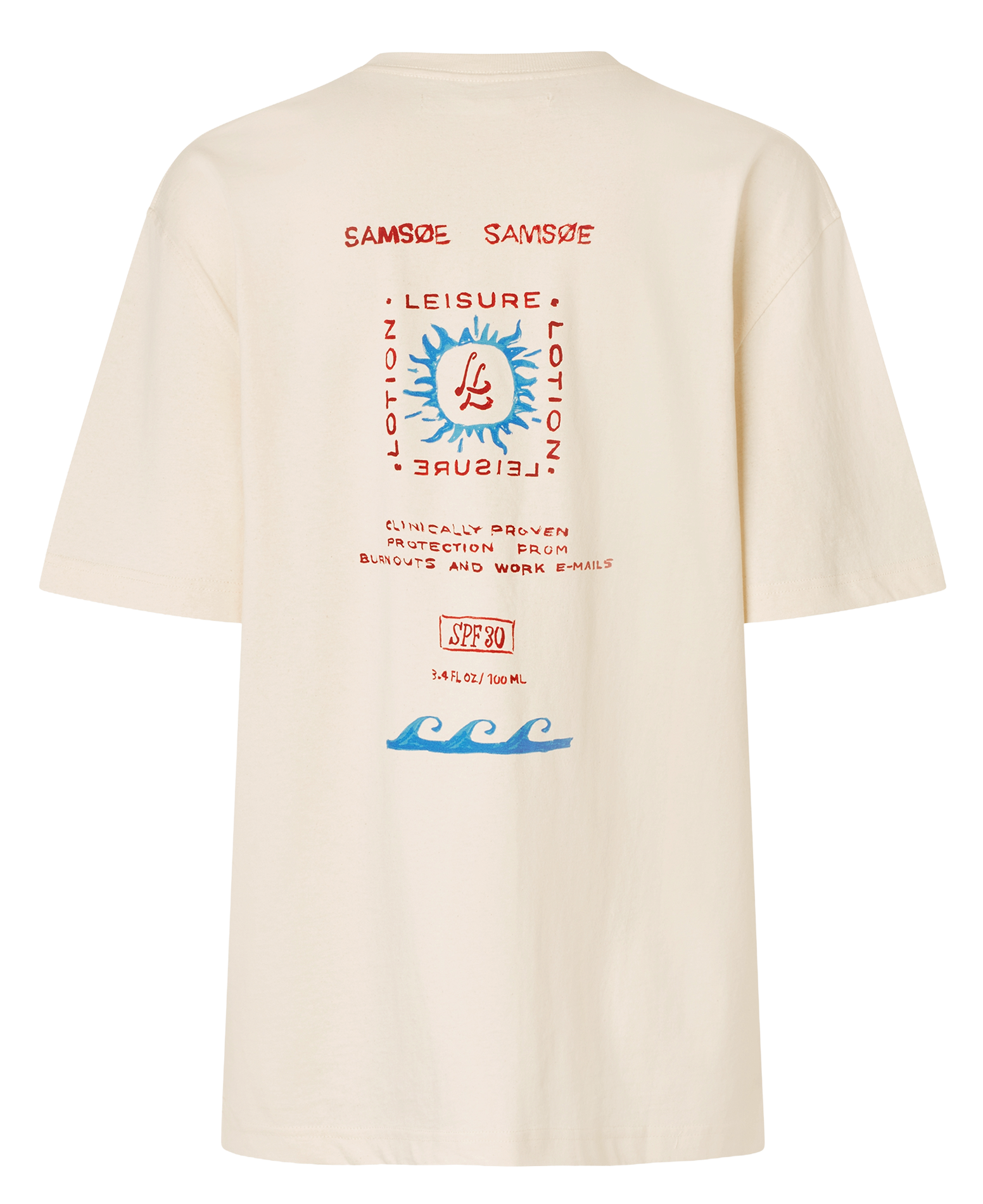 Round-neck organic cotton-blend T-shirt SAMSOE SAMSOE Multicolored