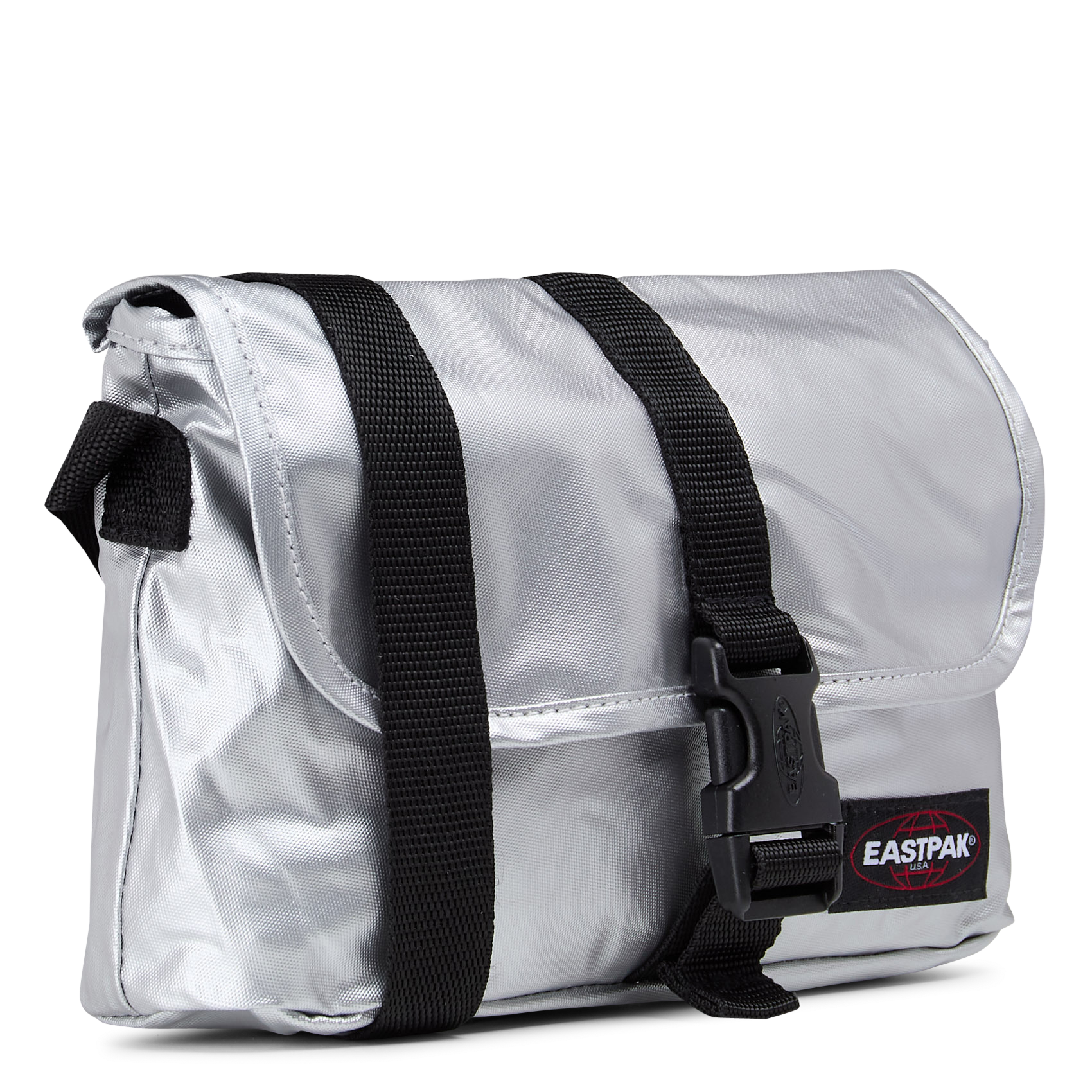 Flap shoulder bag with buckle EASTPAK Silver