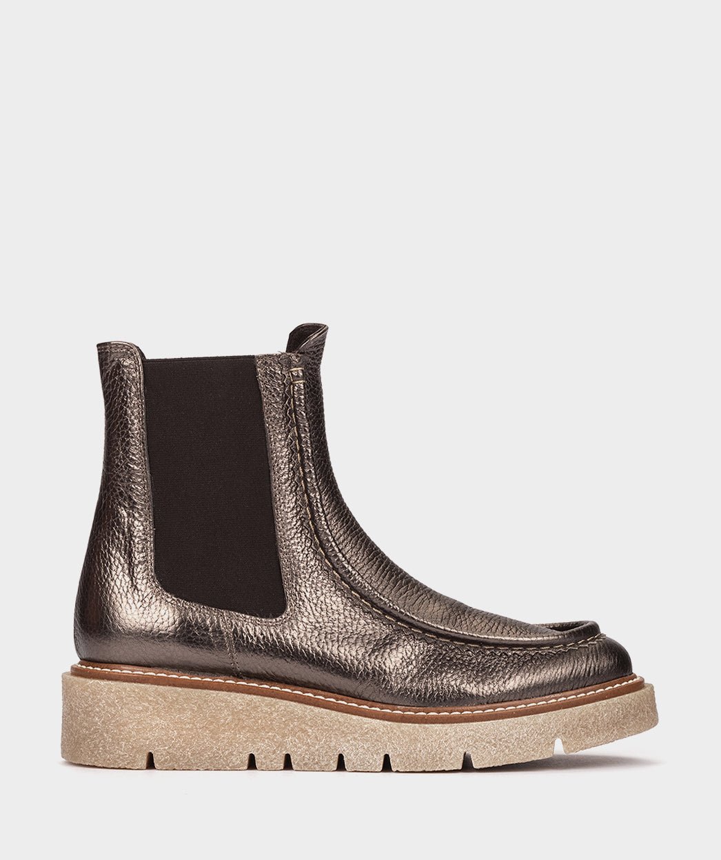 Bronze metallic leather boot PEDRO MIRALLES Golden