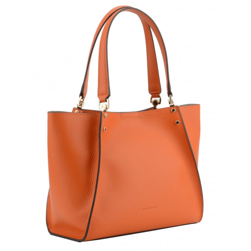 Billy L leather bag  POURCHET Orange