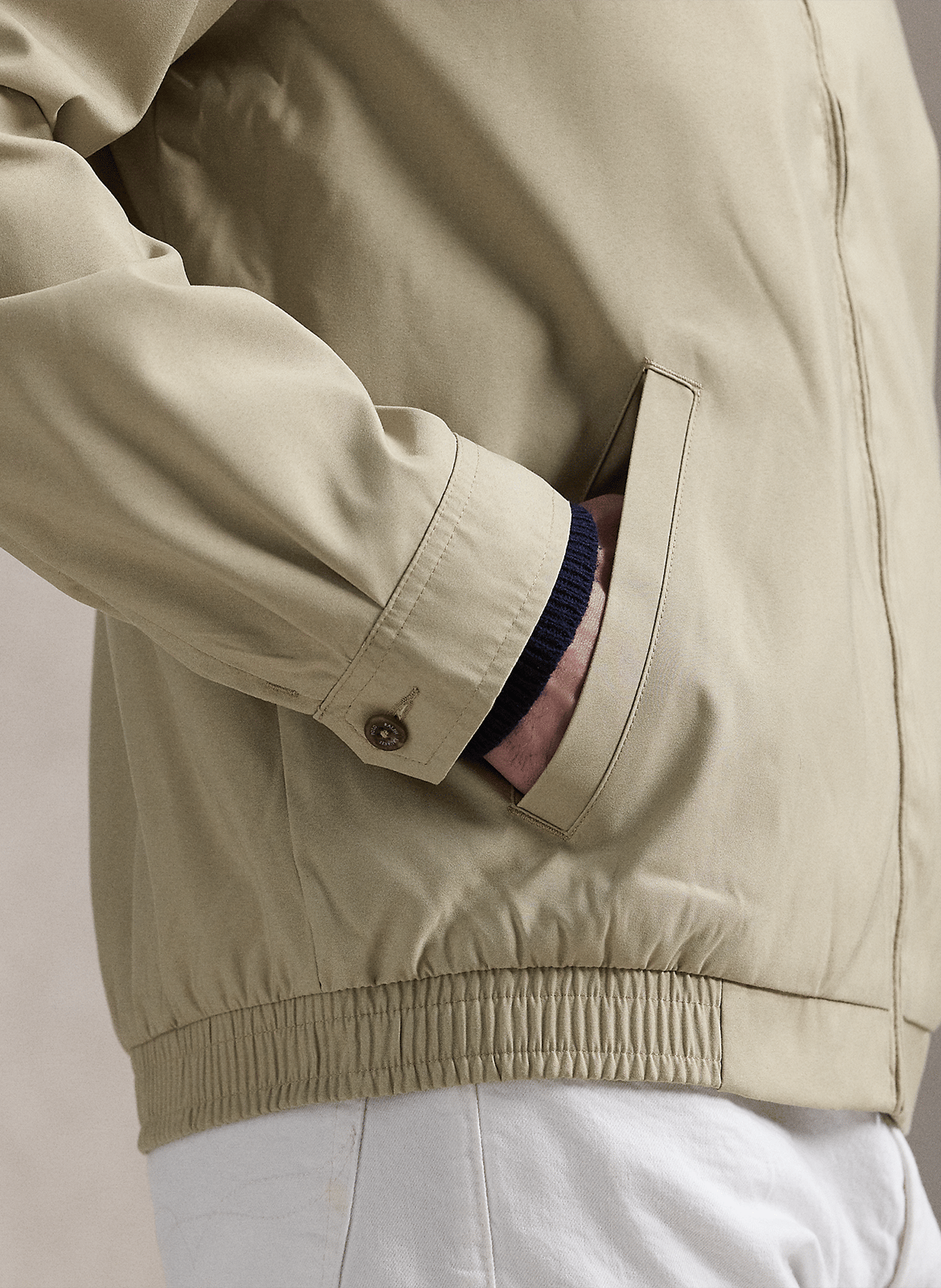 Ruimvallend jasje met klassieke kraag POLO RALPH LAUREN Beige