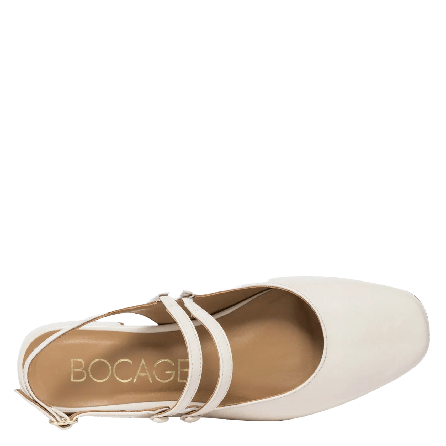 Ballerines en cuir BOCAGE Blanc