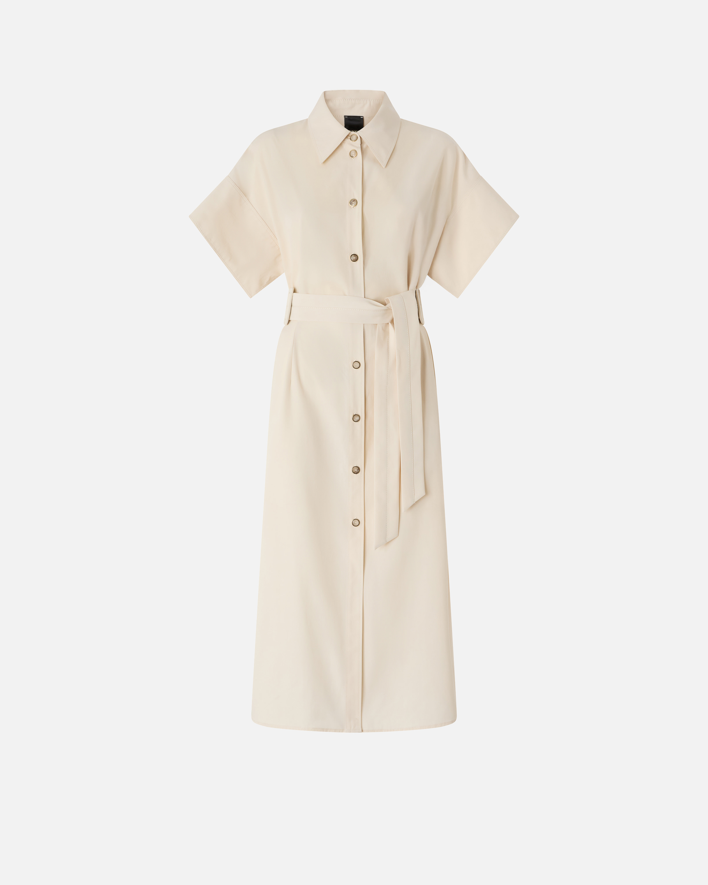 Robe chemise midi ceinturée PINKO Beige