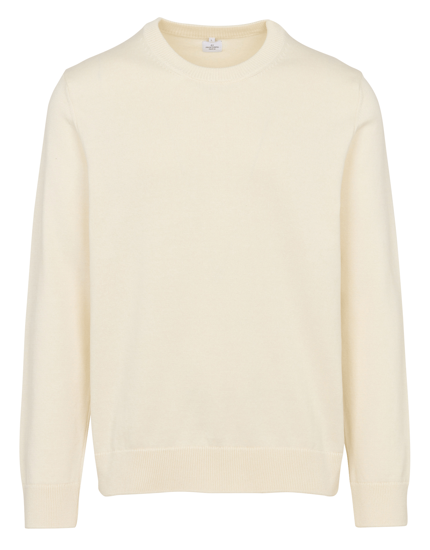 Pull oversize en coton AU PRINTEMPS PARIS Beige