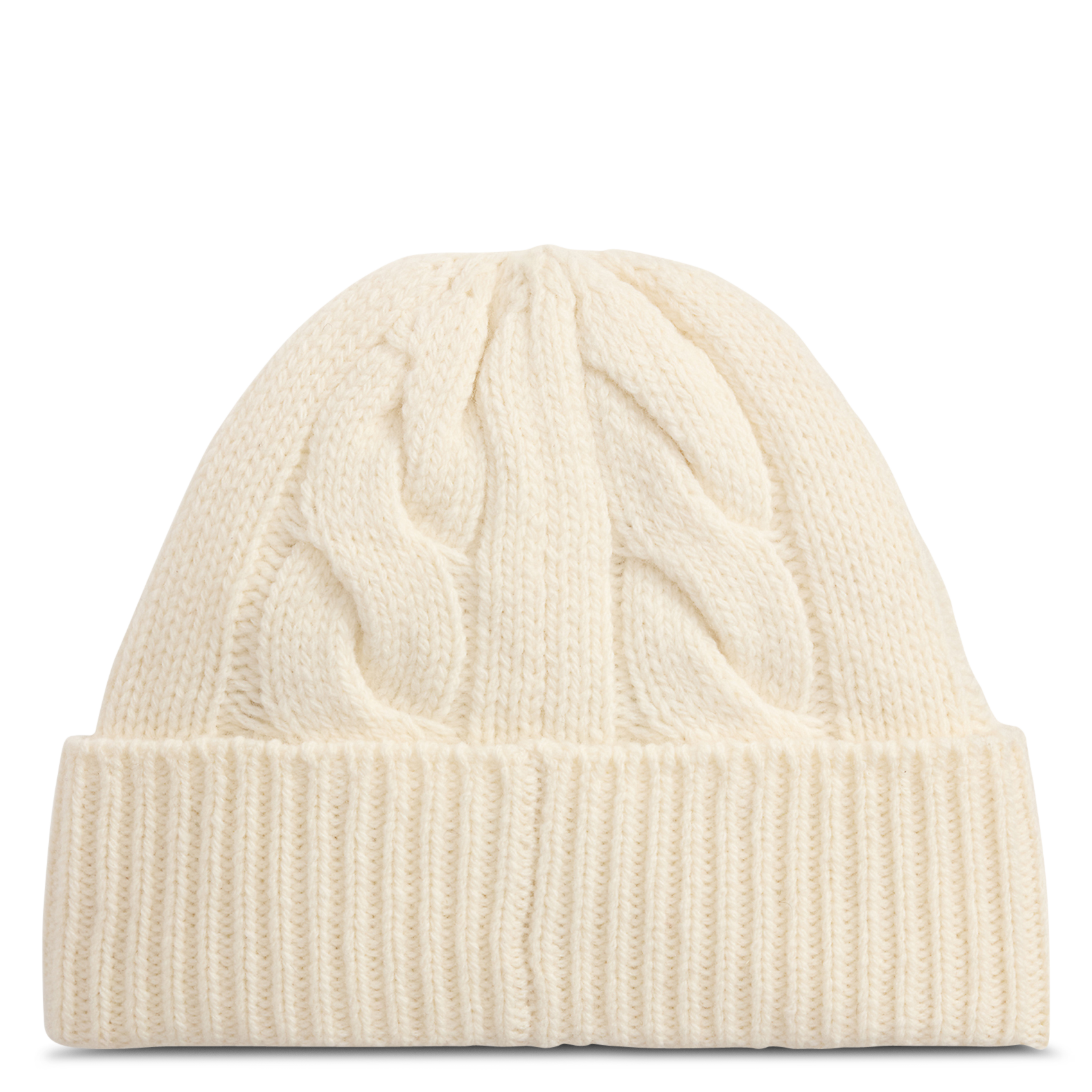 Bonnet brodé en laine torsadée POLO RALPH LAUREN Beige
