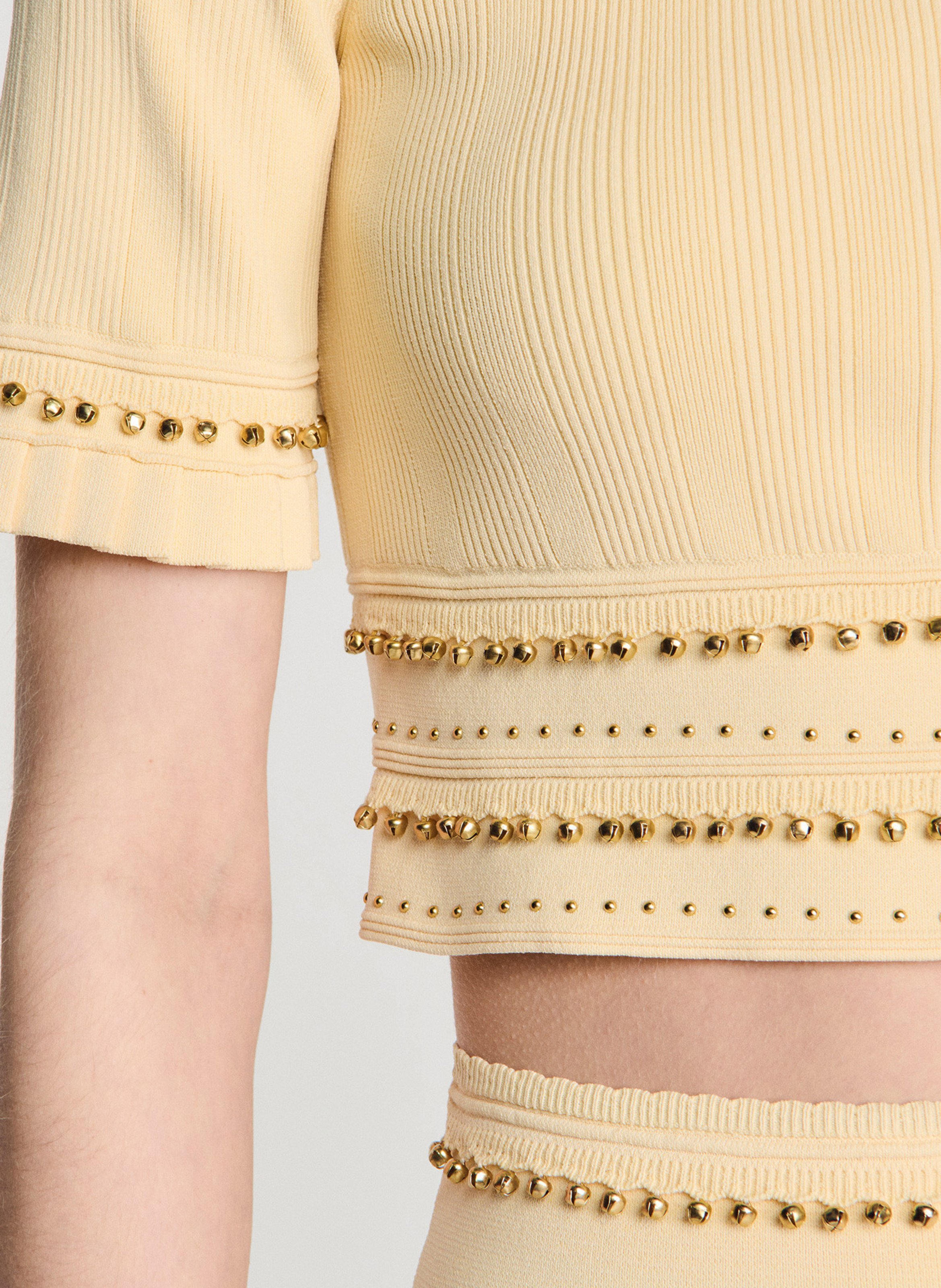 Top col rond SANDRO Beige
