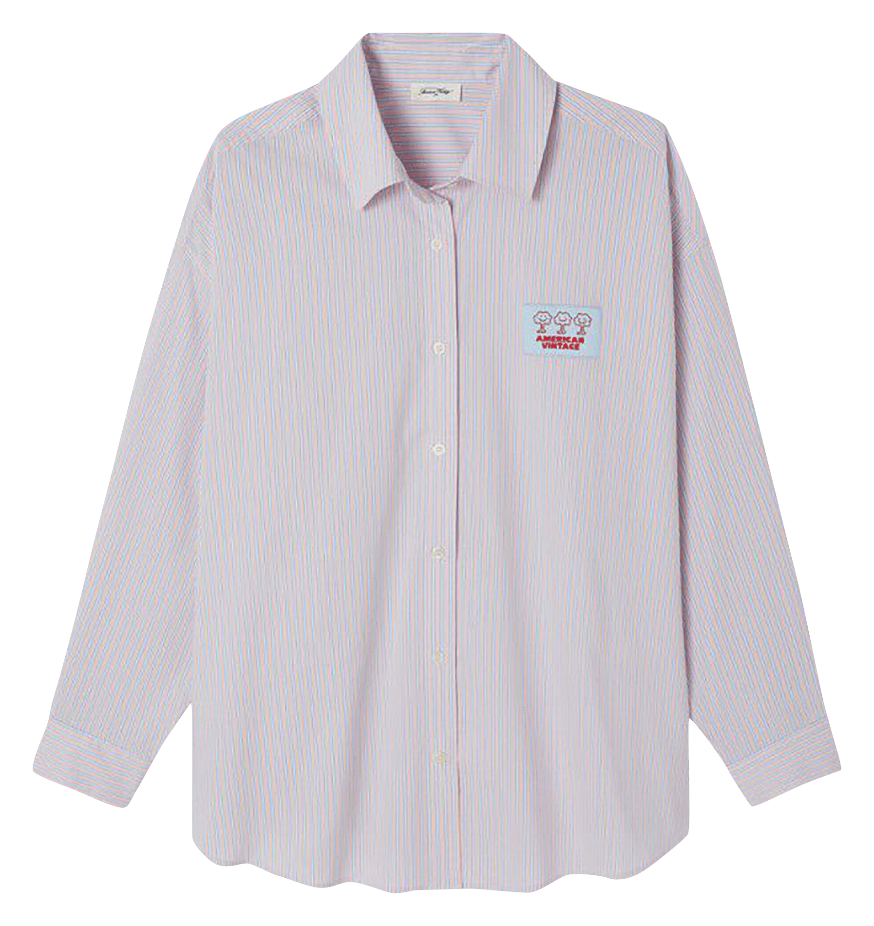 Chemise ample en coton bio AMERICAN VINTAGE Rose