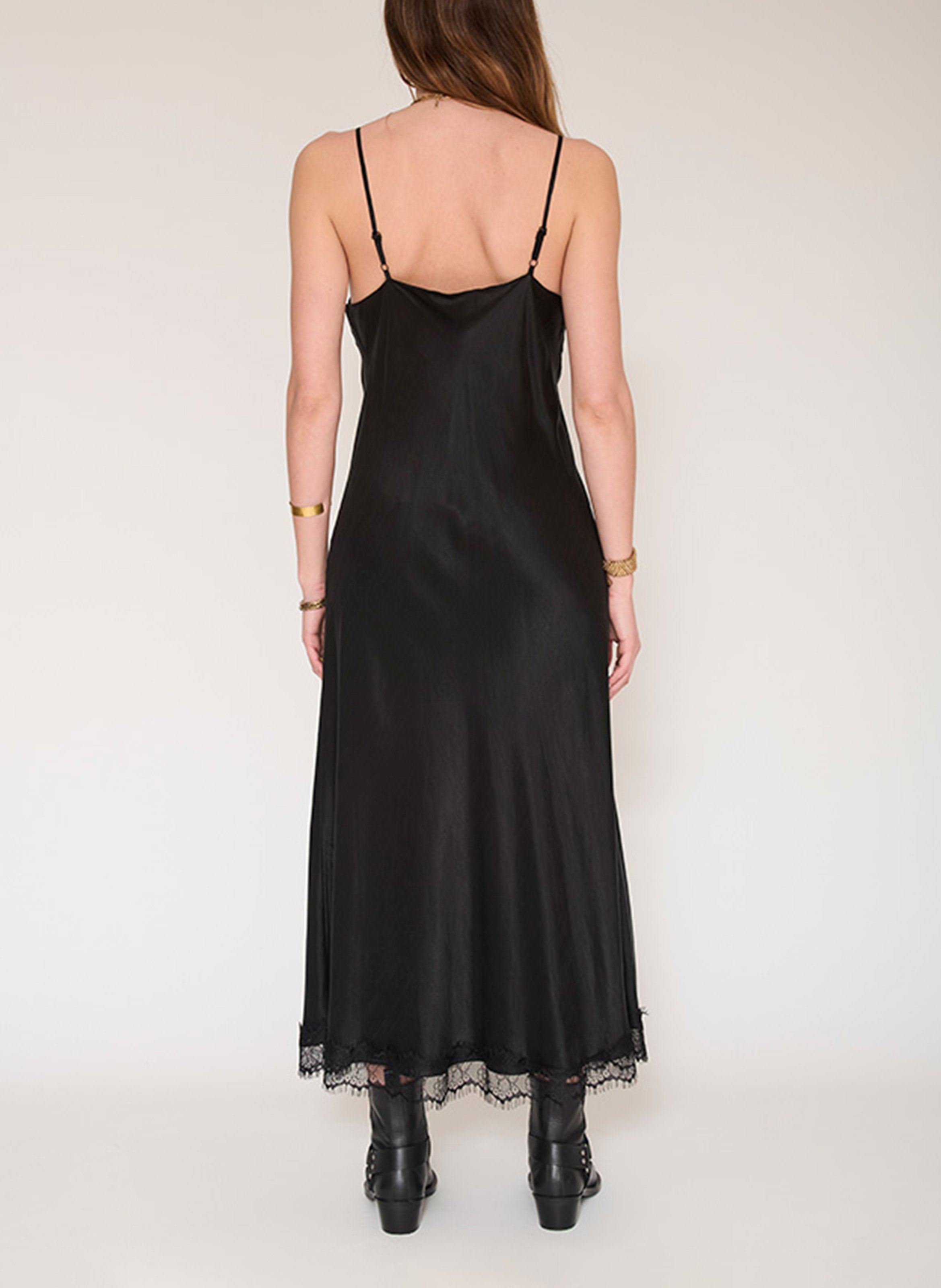 Robe longue col V MKT Noir