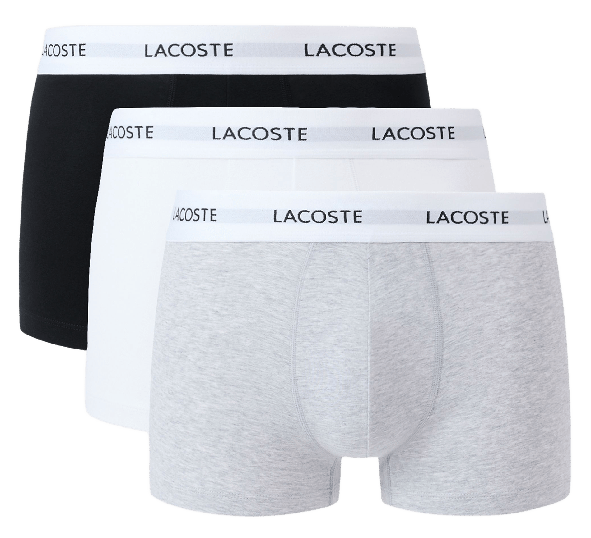 Set aus 3 kurzen Boxershorts aus gemischter Baumwolle LACOSTE