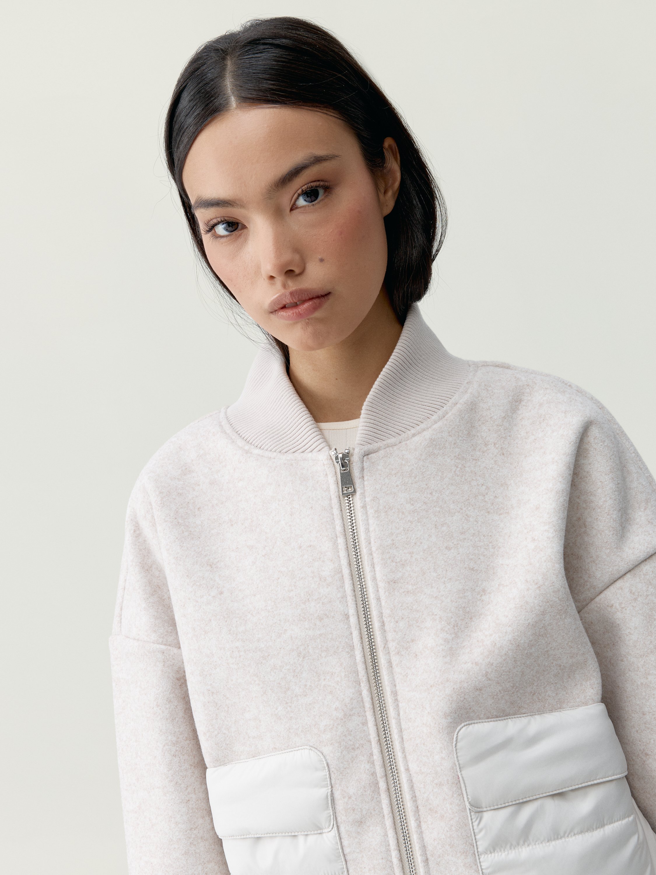 Women's sport jacket ignis - with zipper BORN Beige