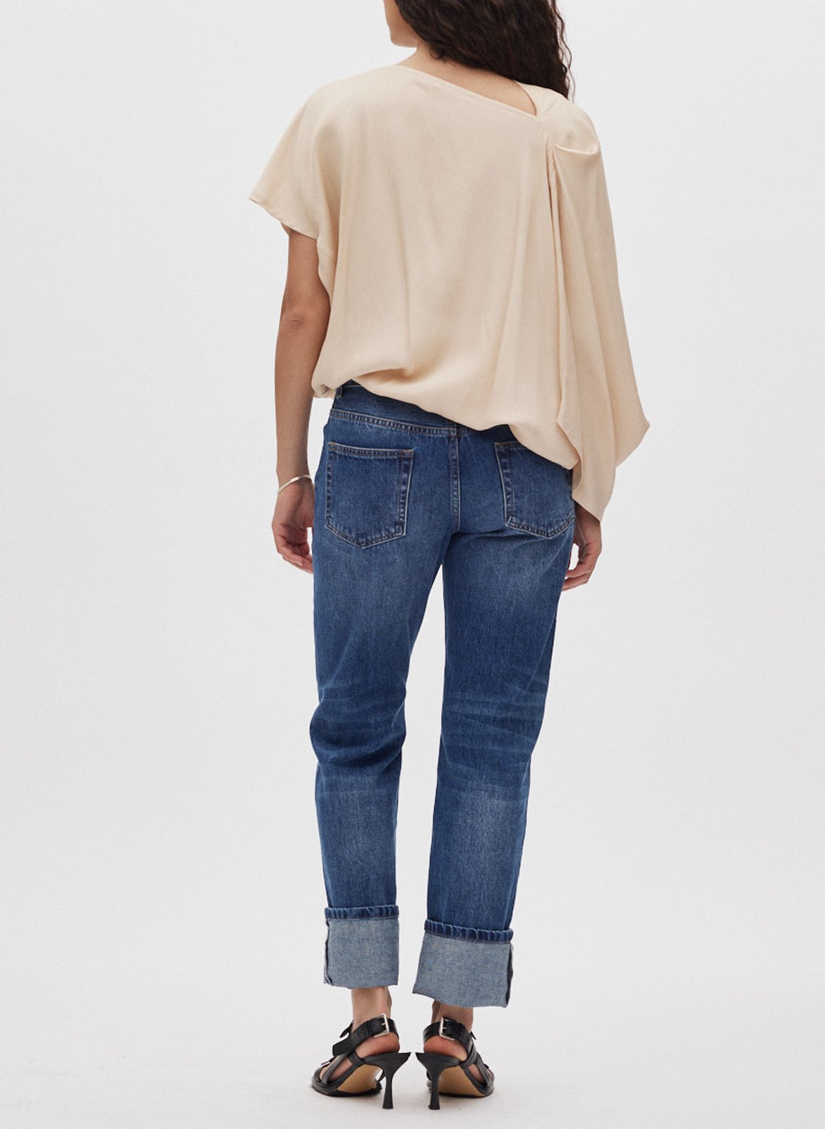 Top col rond drapé RABENS SALONER Beige