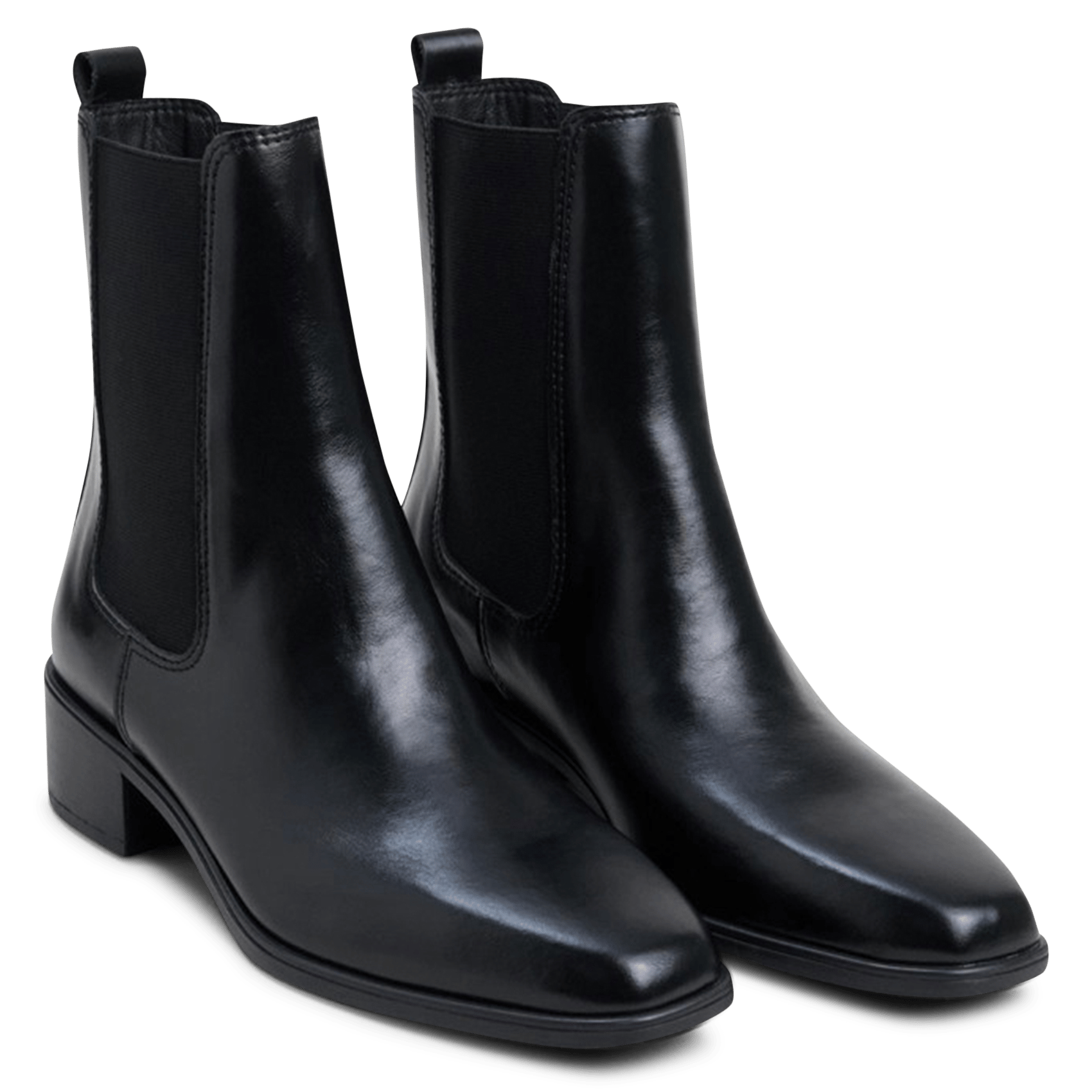 Bottines chelsea unies en cuir JONAK Noir
