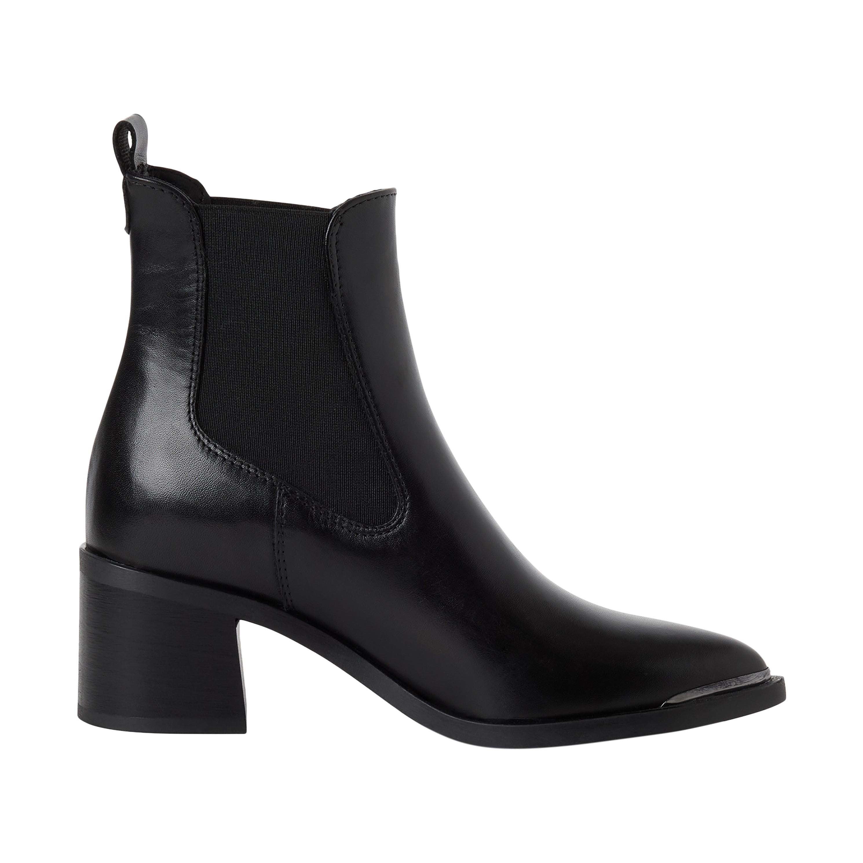 Leather ankle boot TAMARIS Black
