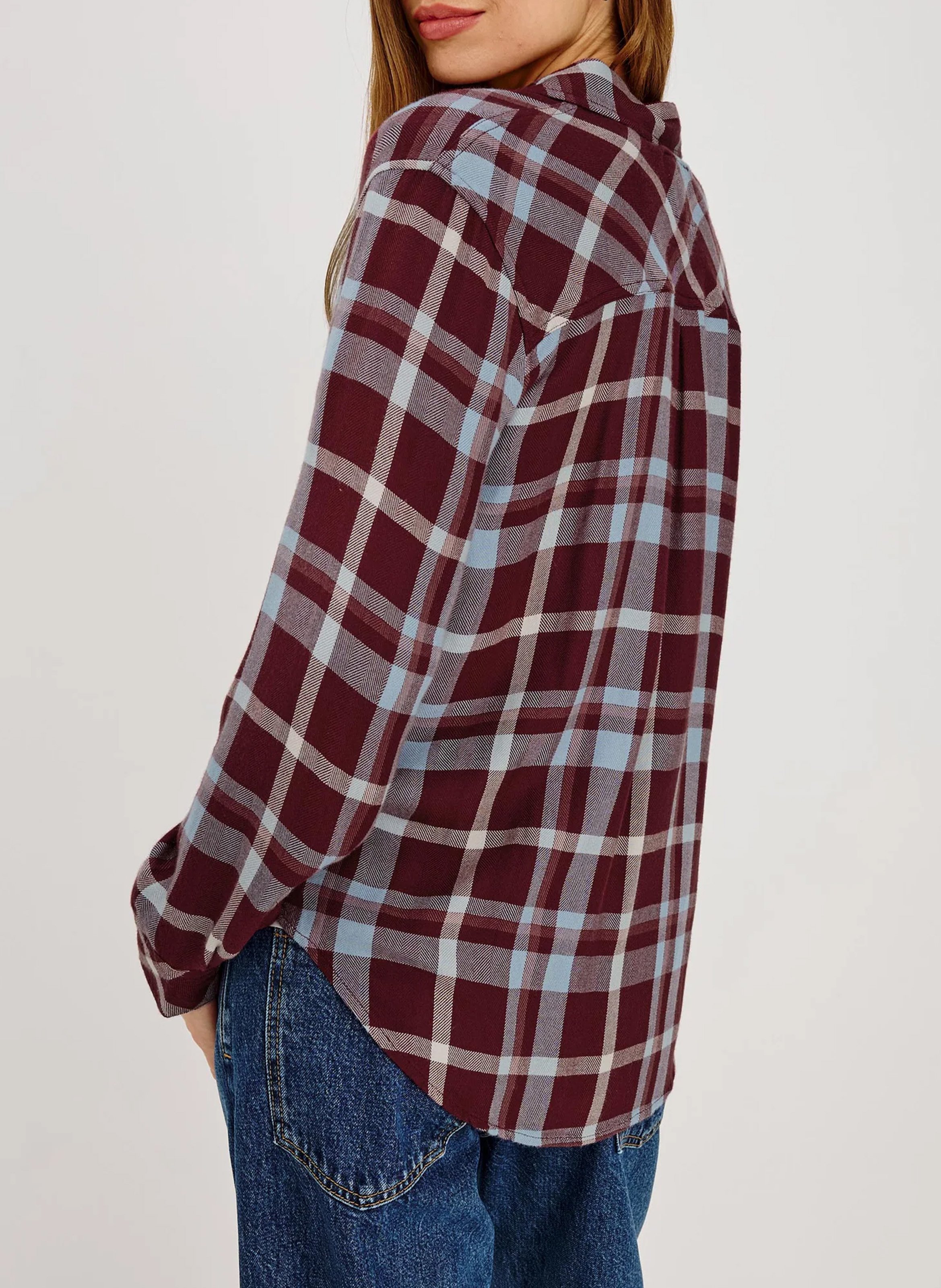 Straight checked shirt RAILS Red