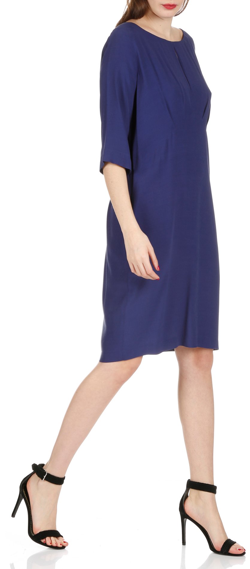 Short split-back dress ATTIC AND BARN Blue