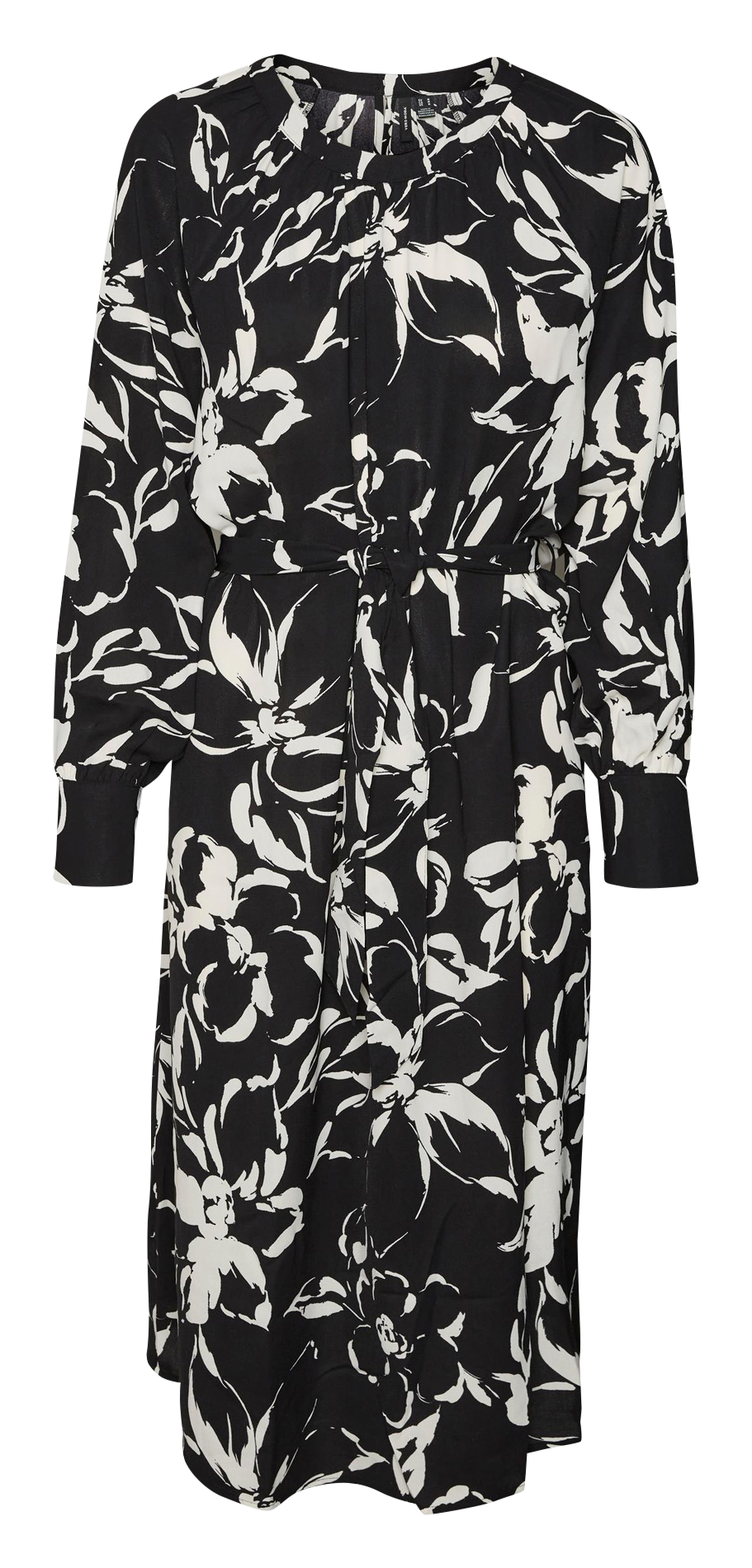 Robe cache-coeur longue imprimée VERO MODA CURVE Noir