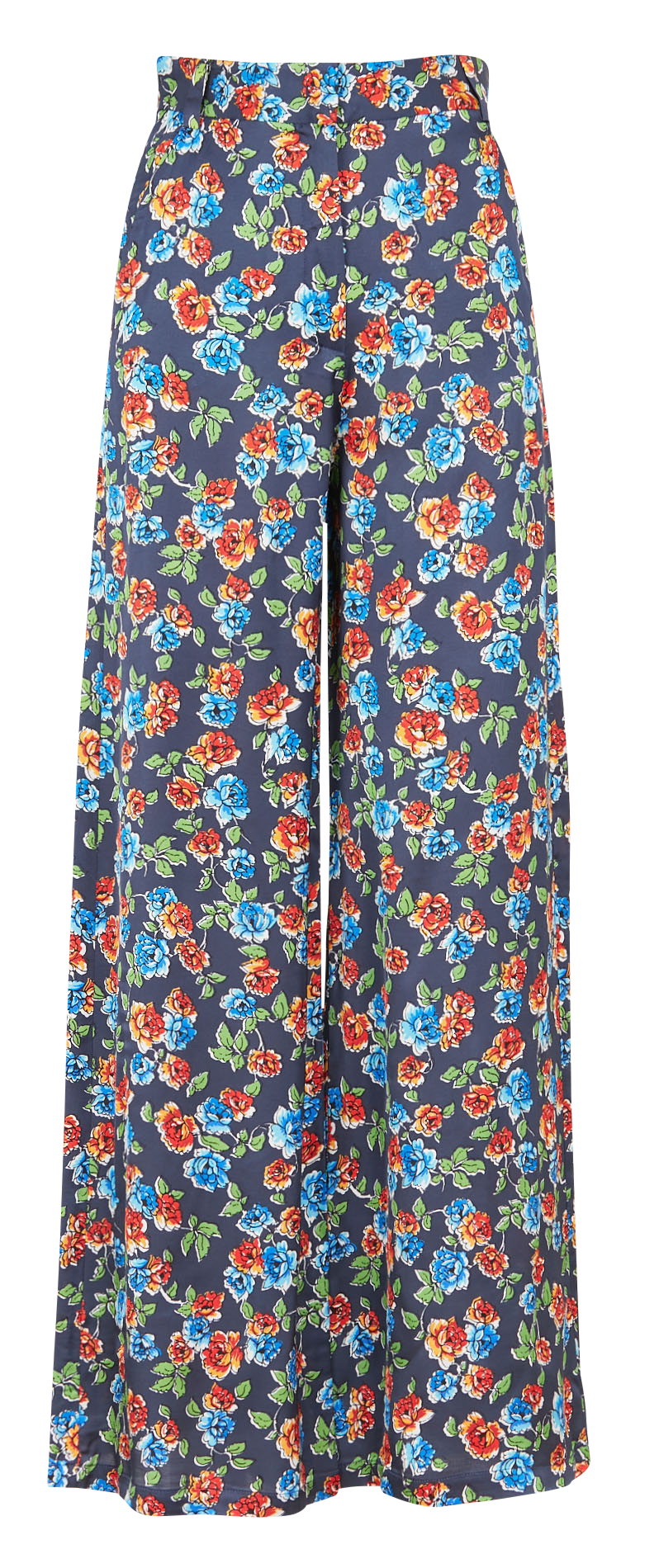 Wide-leg satiny floral pants MAX&Co. Multicolored