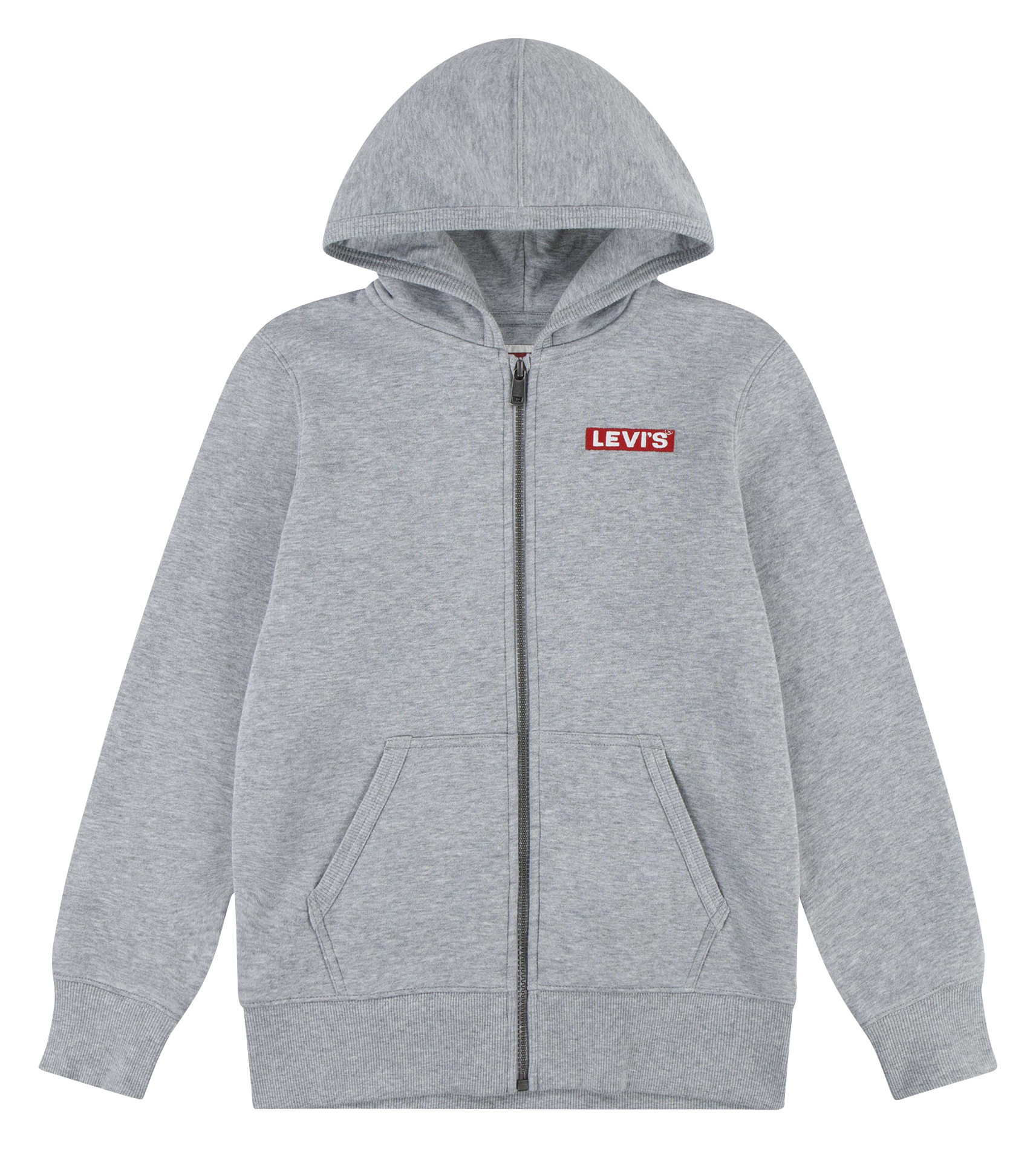 Sweat à capuche droit en coton mélangé LEVI'S KIDS Gris